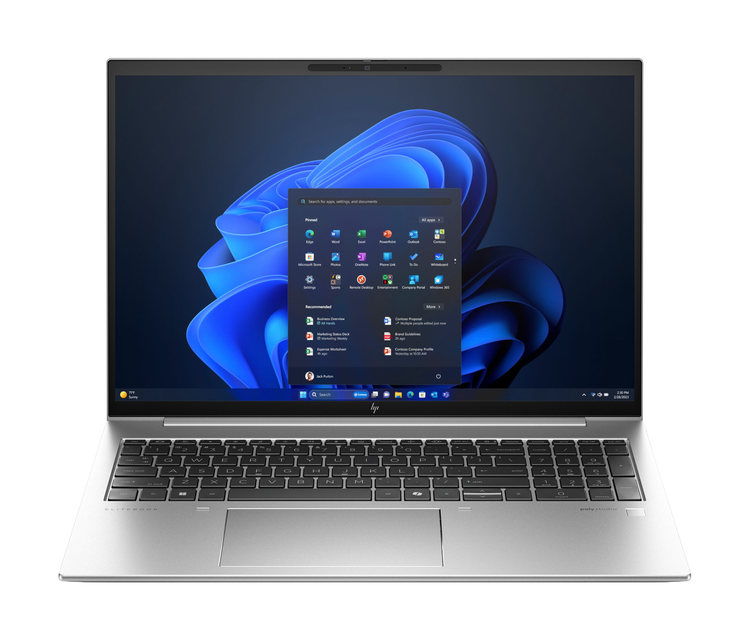 HP EliteBook 865 G11 AMD Ryzen™ 5 8640HS Laptop 40,6 cm (16") WUXGA 32 GB DDR5-SDRAM 1 TB SSD Wi-Fi 6E (802.11ax) Windows 11 Pro AI PC Srebrny
