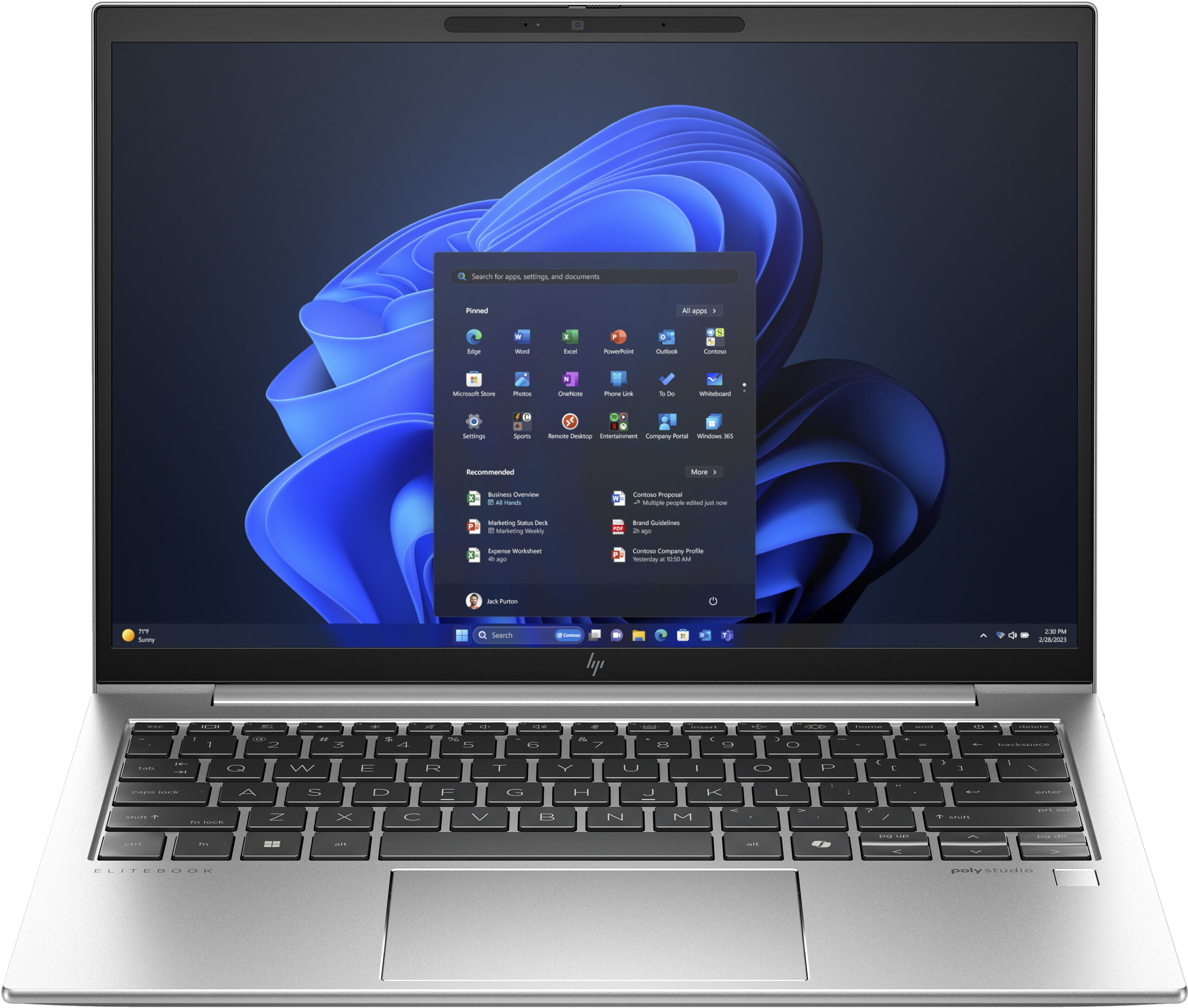 HP EliteBook 835 G11 AMD Ryzen™ 5 PRO 8540U Laptop 33,8 cm (13.3") WUXGA 32 GB LPDDR5x-SDRAM 1 TB SSD Wi-Fi 6E (802.11ax) Windows 11 Pro Srebrny