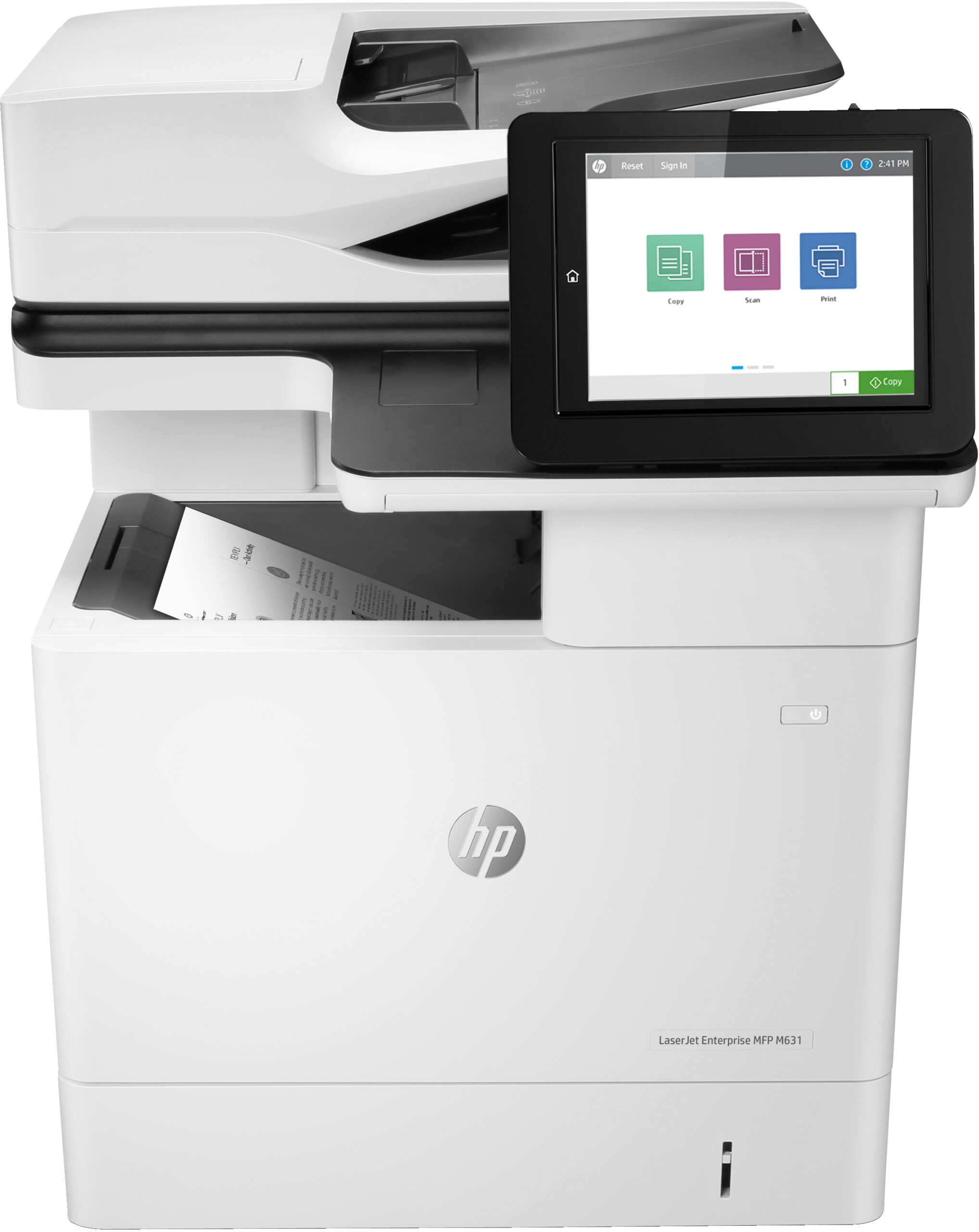 HP LaserJet Enterprise Urządzenie wielofunkcyjne M631dn, Czerń i biel, Drukarka do Firma, Drukowanie, kopiowanie, skanowanie, Sieć bezprzewodowa; Automatyczny podajnik dokumentów; Skanowanie do pliku PDF; Gniazdo kart pamięci