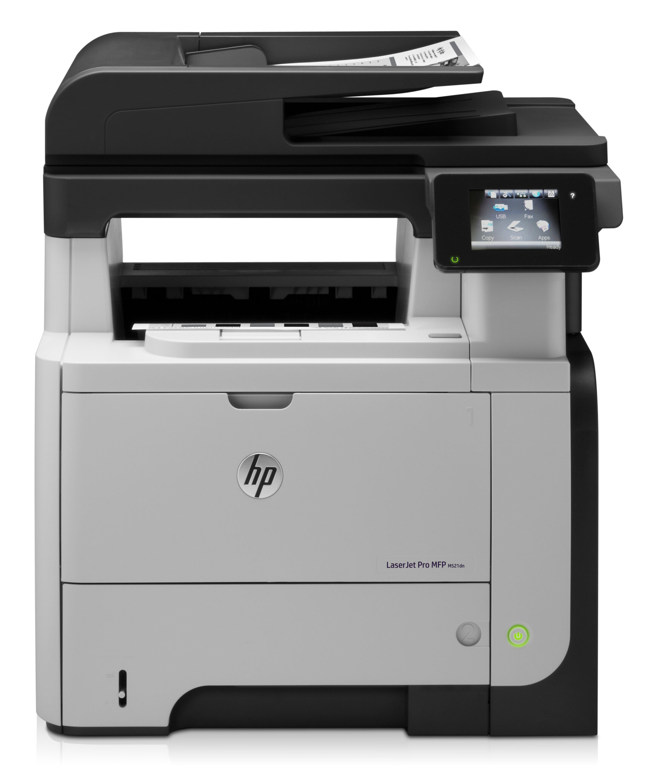 HP LaserJet Pro Urządzenie wielofunkcyjne M521dn, Drukowanie, kopiowanie, skanowanie, faksowanie, Drukowanie dwustronne; Automatyczny podajnik dokumentów na 50 arkuszy; Drukowanie za pośrednictwem portu USB z przodu urządzenia - obrazek 2