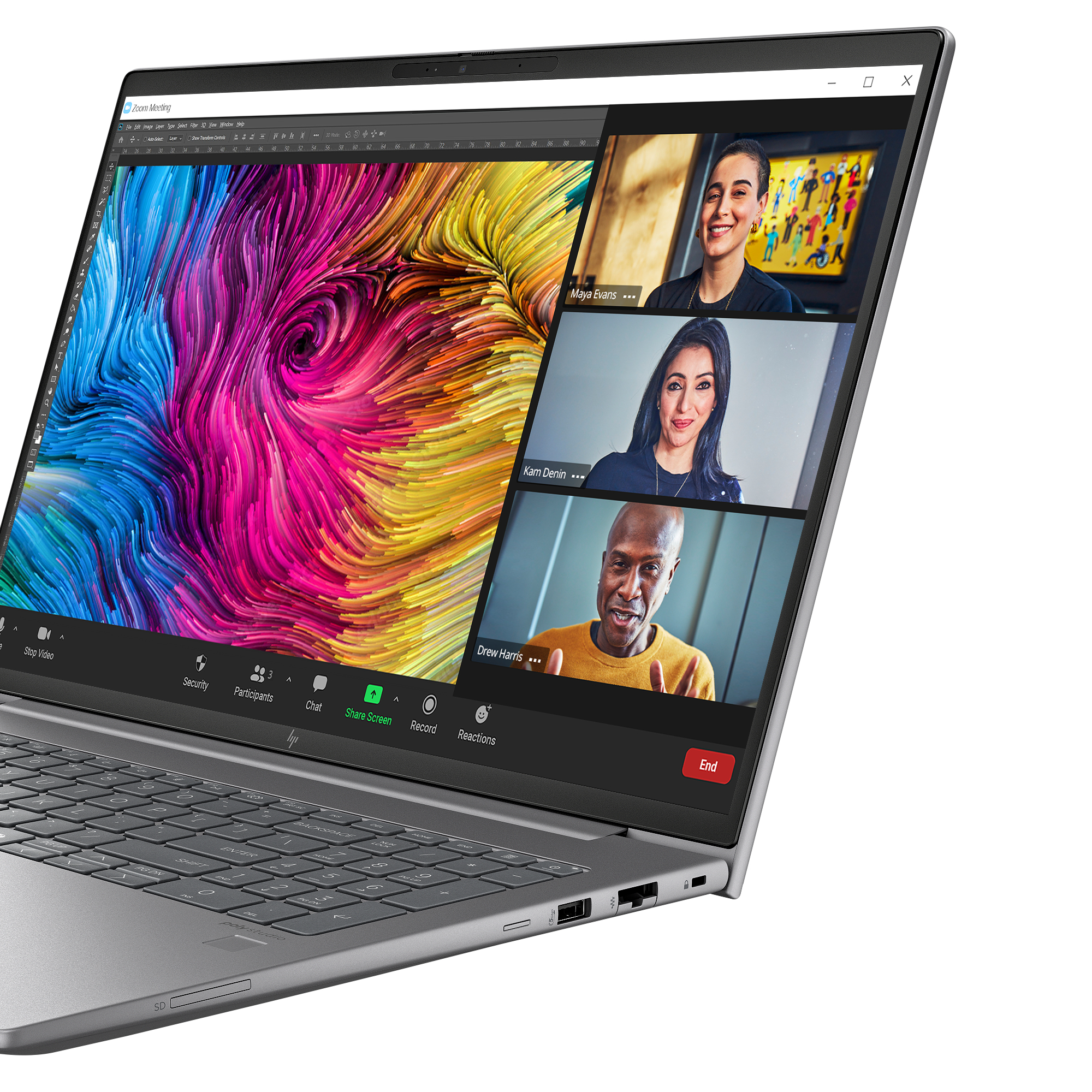 HP ZBook Power G11 A AMD Ryzen™ 9 8945HS Mobilna stacja robocza 40,6 cm (16") WQXGA 32 GB DDR5-SDRAM 1 TB SSD NVIDIA RTX 3000 Ada Wi-Fi 6E (802.11ax) Windows 11 Pro AI Workstation, AI PC Srebrny - obrazek 5