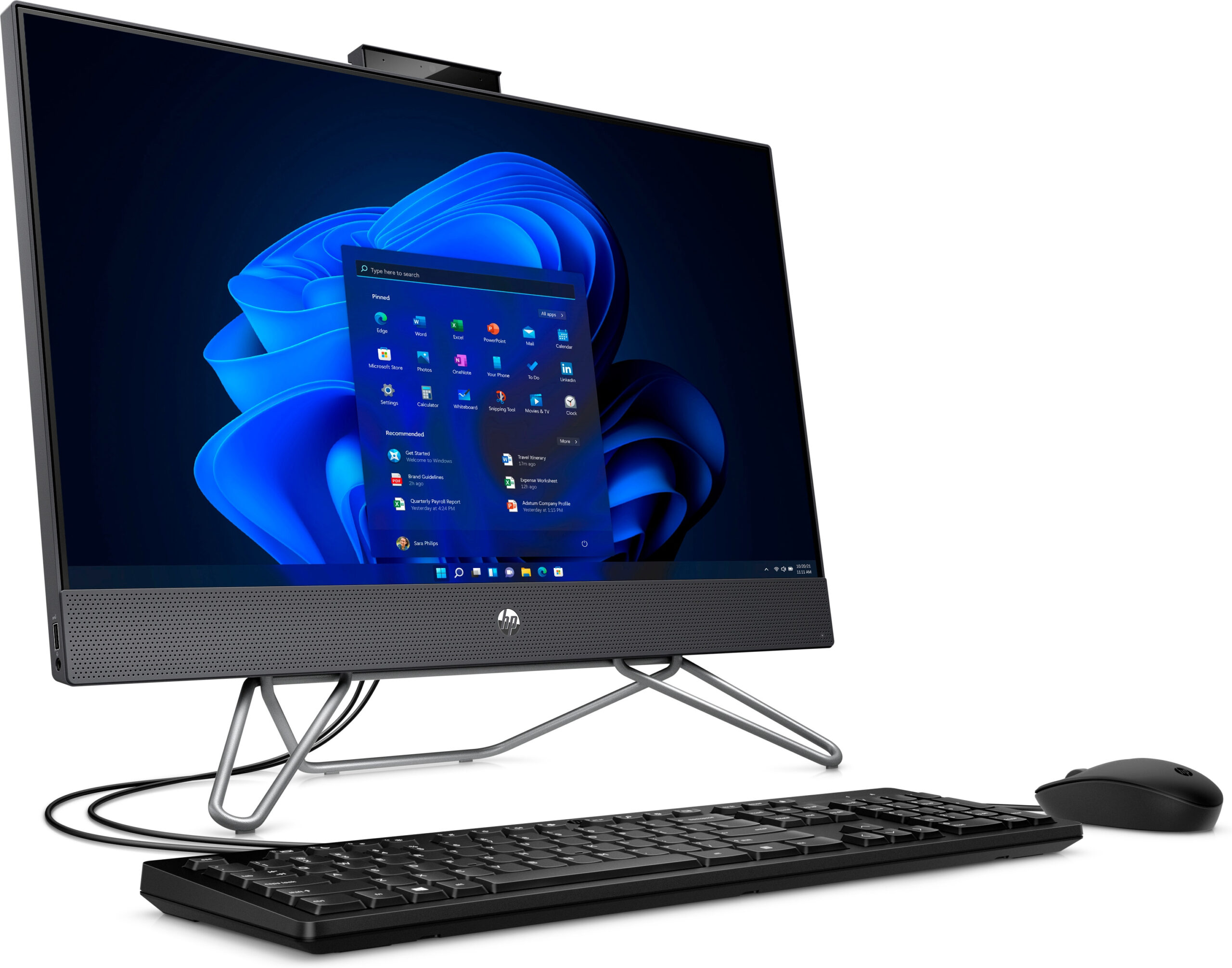 HP Pro 240 G9 Intel® Core™ i5 i5-1235U 60,5 cm (23.8") 1920 x 1080 px All-in-One PC 8 GB DDR4-SDRAM 256 GB SSD Windows 11 Pro Wi-Fi 6 (802.11ax) Srebrny - obrazek 3
