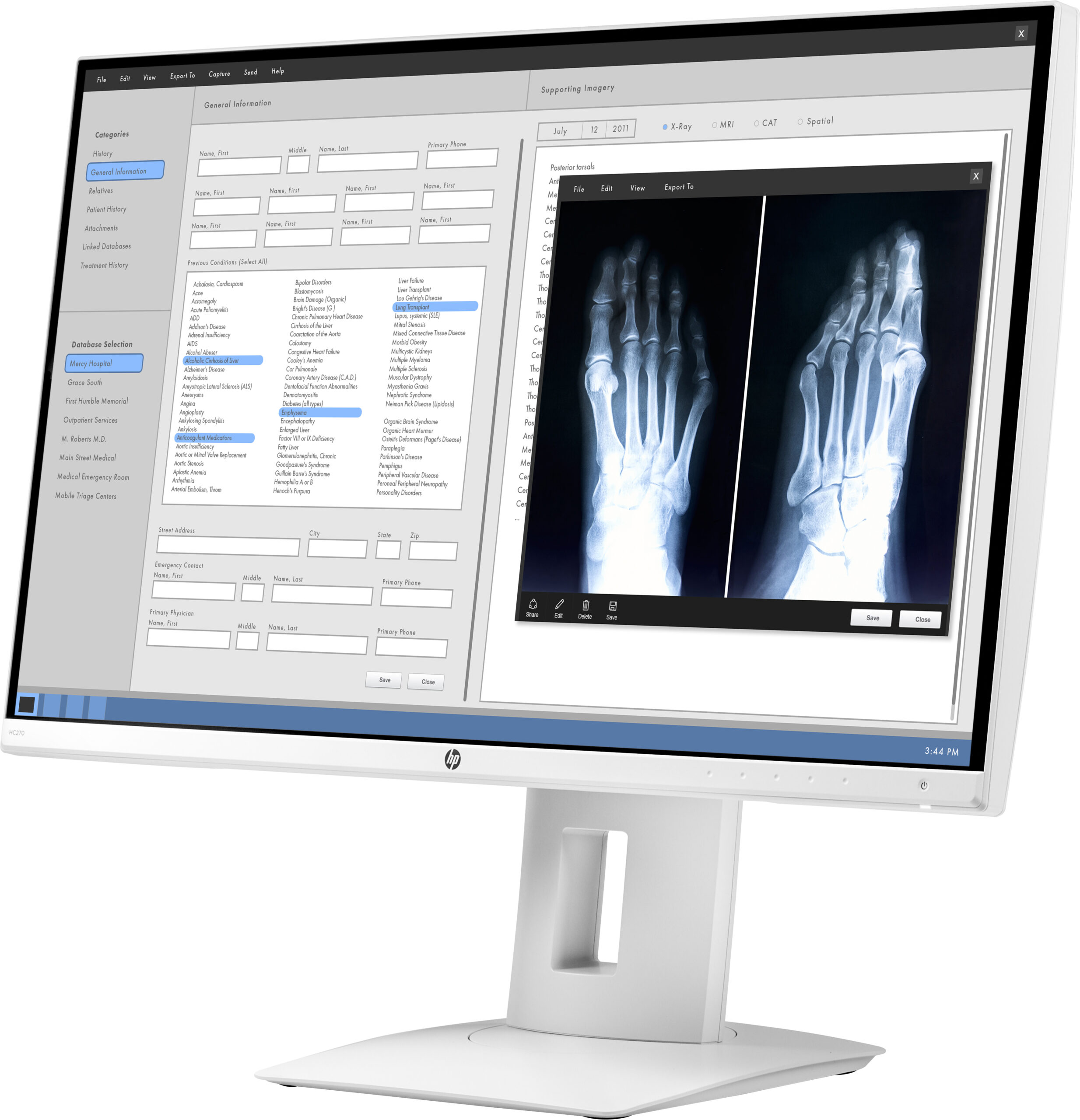 HP HC270 Healthcare Edition monitor komputerowy 68,6 cm (27") 2560 x 1440 px Quad HD LED Biały - obrazek 4