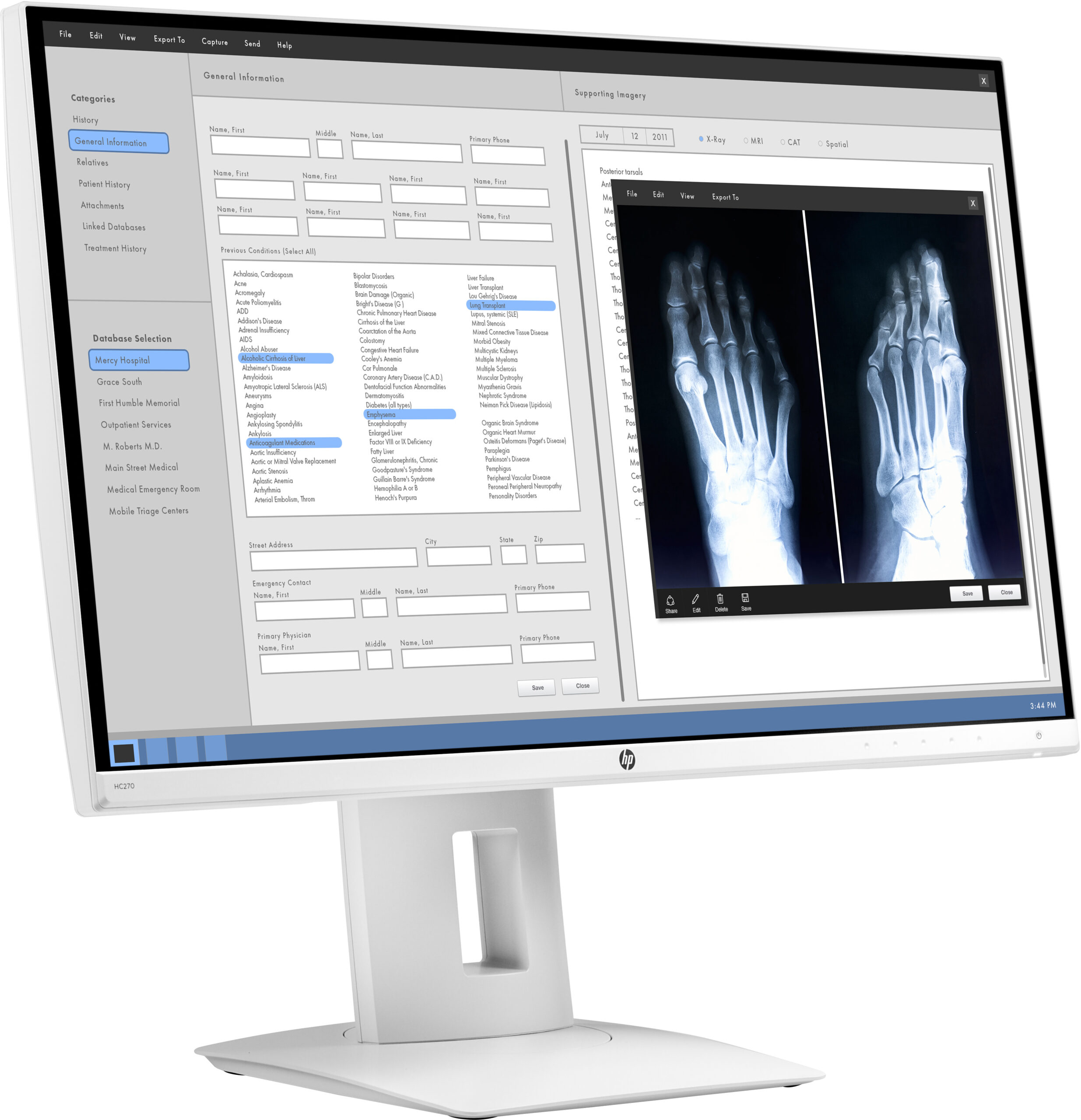 HP HC270 Healthcare Edition monitor komputerowy 68,6 cm (27") 2560 x 1440 px Quad HD LED Biały - obrazek 5