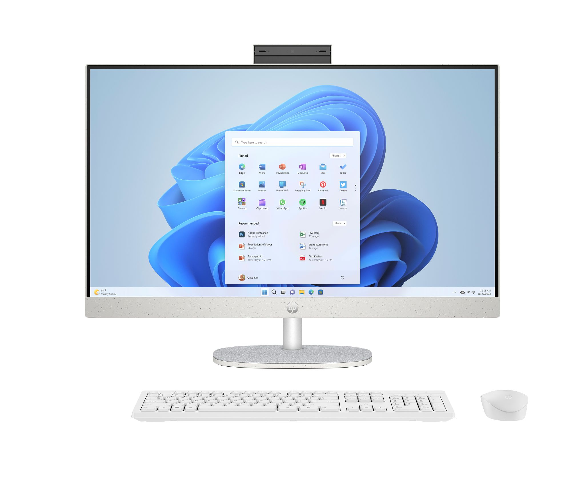 HP 27-cr0232nw AIO Ryzen 5 7520U 27.0"FHD IPS AG