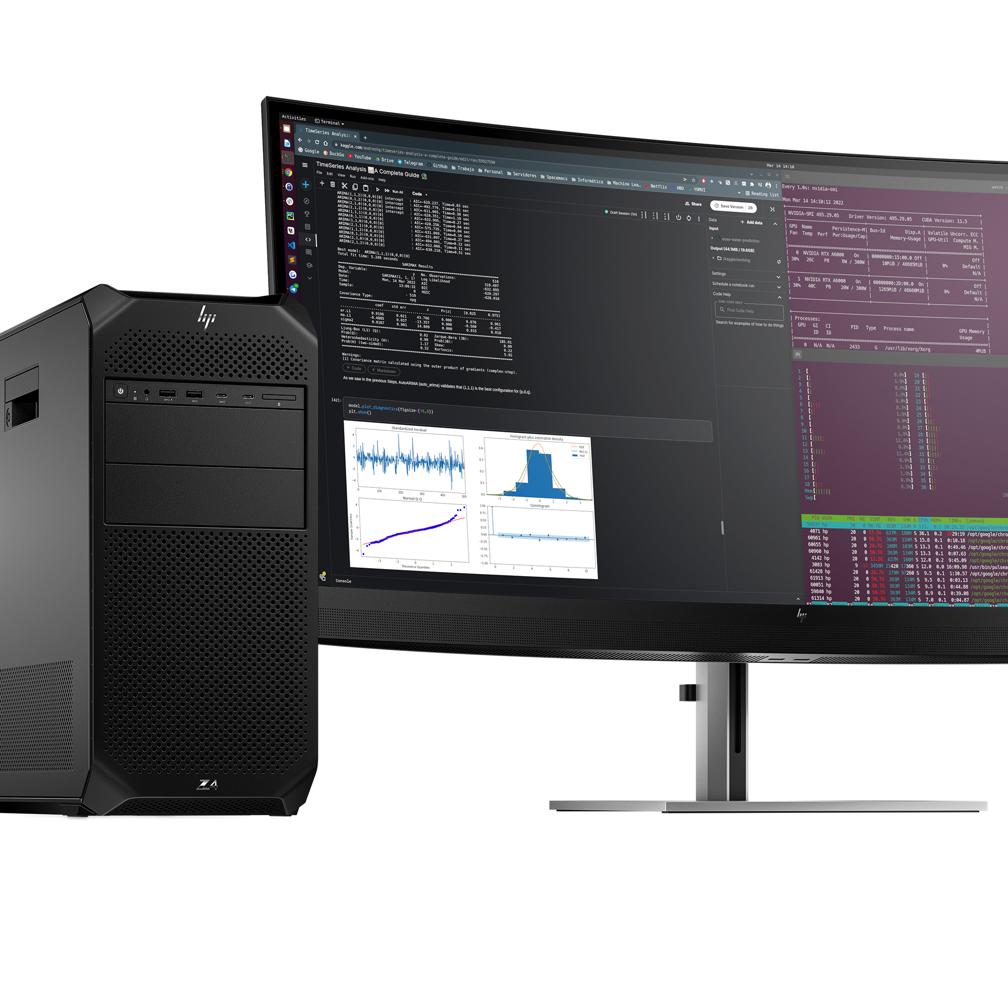 HP Z4 G5 Intel® Xeon W w5-2455X 64 GB DDR5-SDRAM 2 TB SSD NVIDIA RTX A4000 Windows 11 Pro Tower Stanowisko AI Workstation Czarny - obrazek 4
