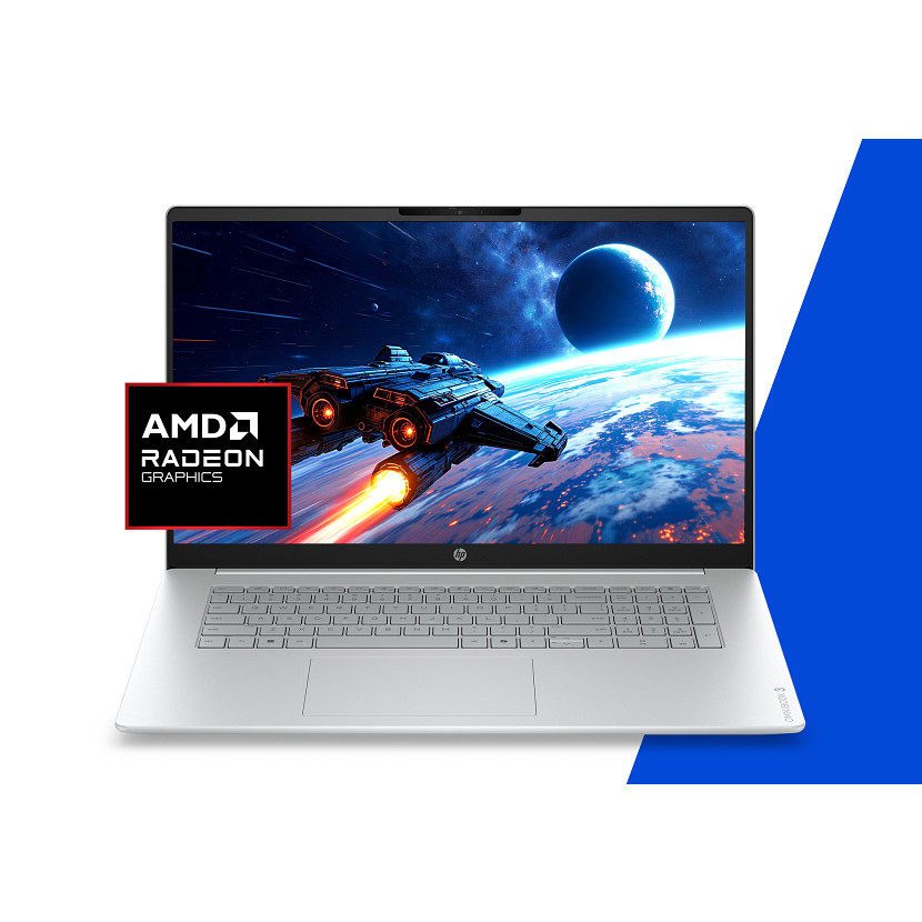 HP OmniBook 3 Laptop 17-dp0003nwx AMD Ryzen™ 5 40 43,9 cm (17.3") Full HD 16 GB LPDDR5-SDRAM 512 GB SSD Wi-Fi 6 (802.11ax) Windows 11 Home Szary, Srebrny - obrazek 2
