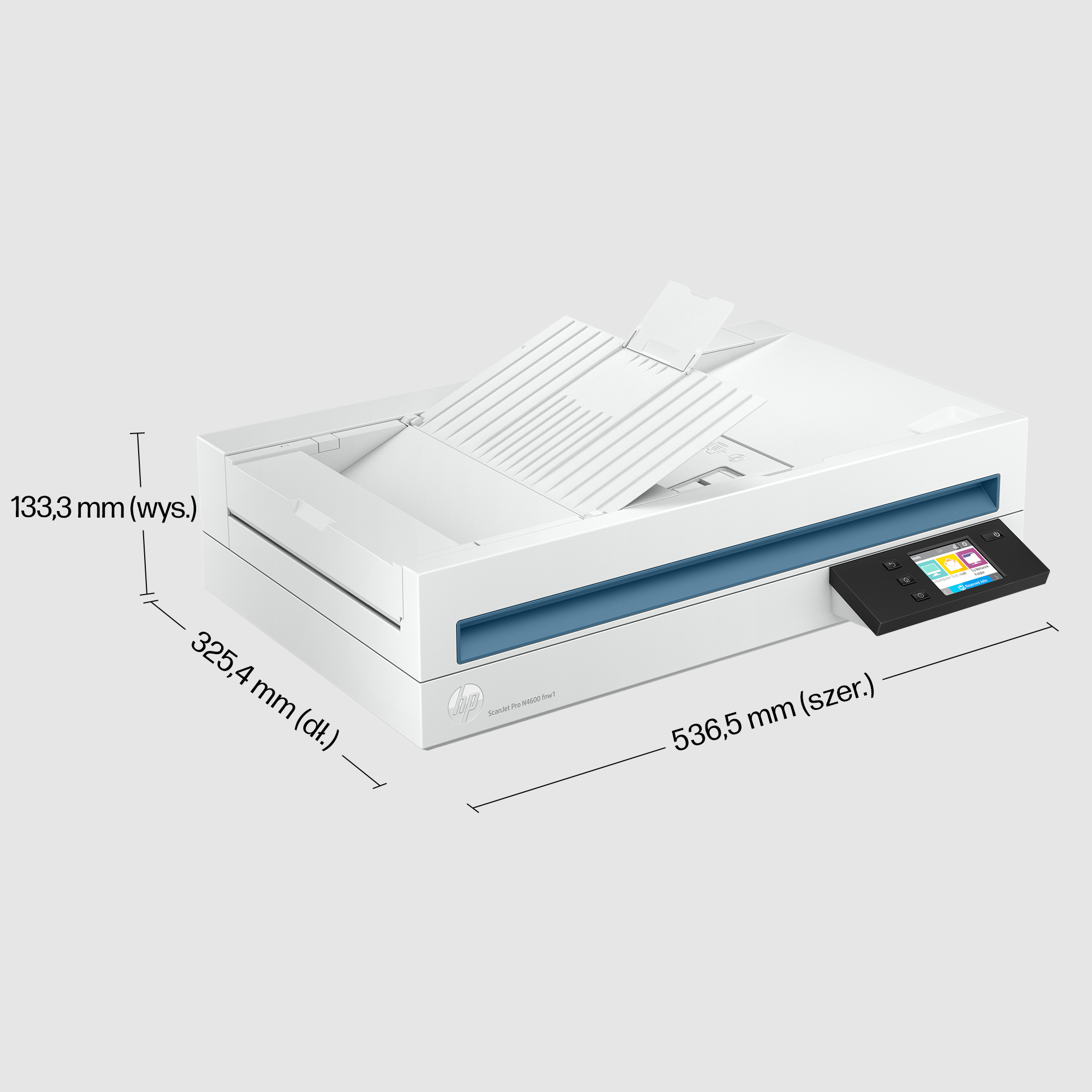 HP ScanJet Pro N4600 fnw1 Skaner Płaski 1200 x 1200 DPI A5 Biały - obrazek 5