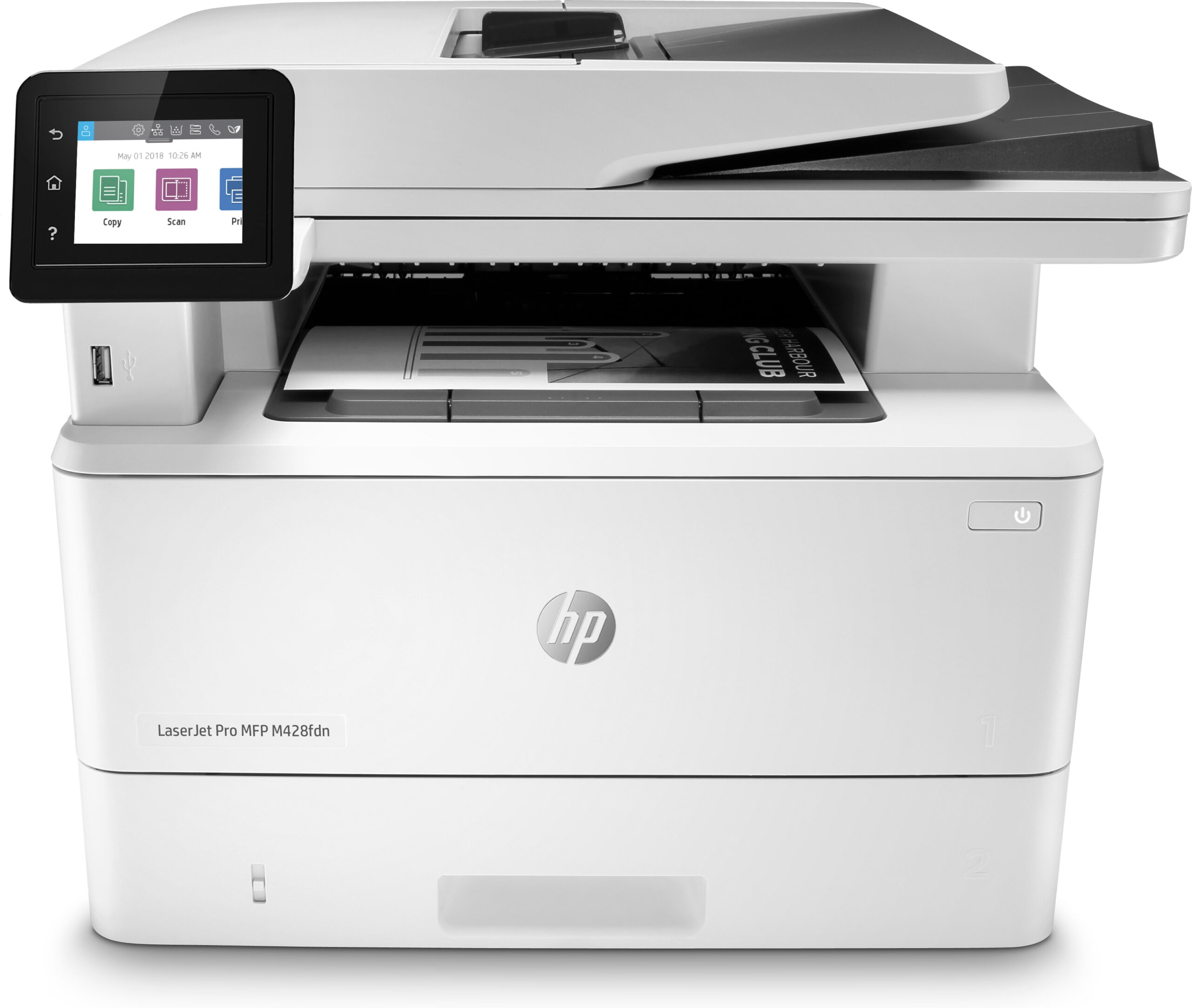 HP LaserJet Pro Urządzenie wielofunkcyjne M428fdn, Czerń i biel, Drukarka do Firma, Drukowanie, kopiowanie, skanowanie, faksowanie, poczta elektroniczna, Skanowanie do wiadomości e-mail; Skanowanie dwustronne