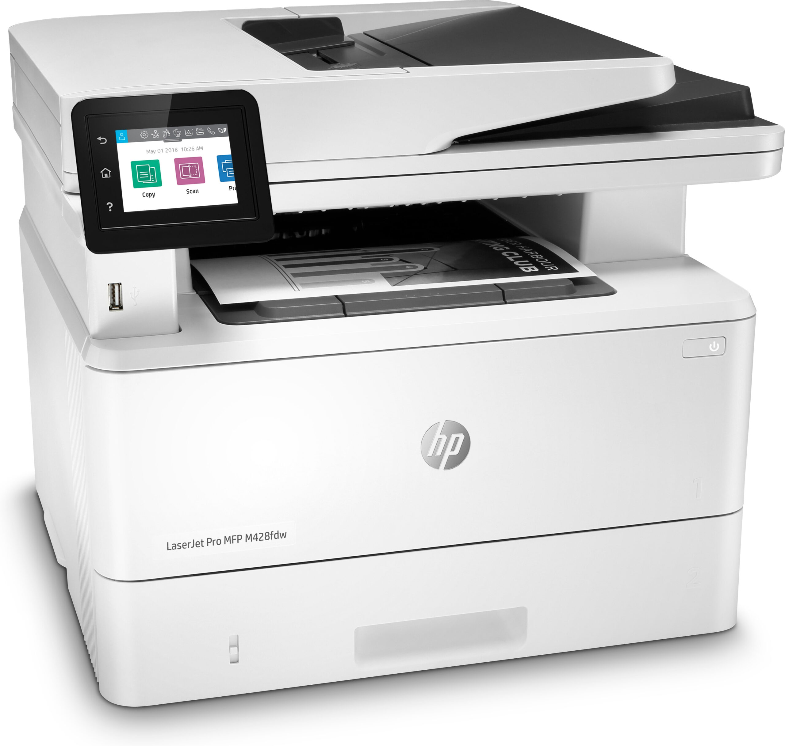 HP LaserJet Pro Urządzenie wielofunkcyjne M428fdw, Drukowanie, kopiowanie, skanowanie, faksowanie, poczta elektroniczna, Skanowanie do wiadomości e-mail; Skanowanie dwustronne - obrazek 3