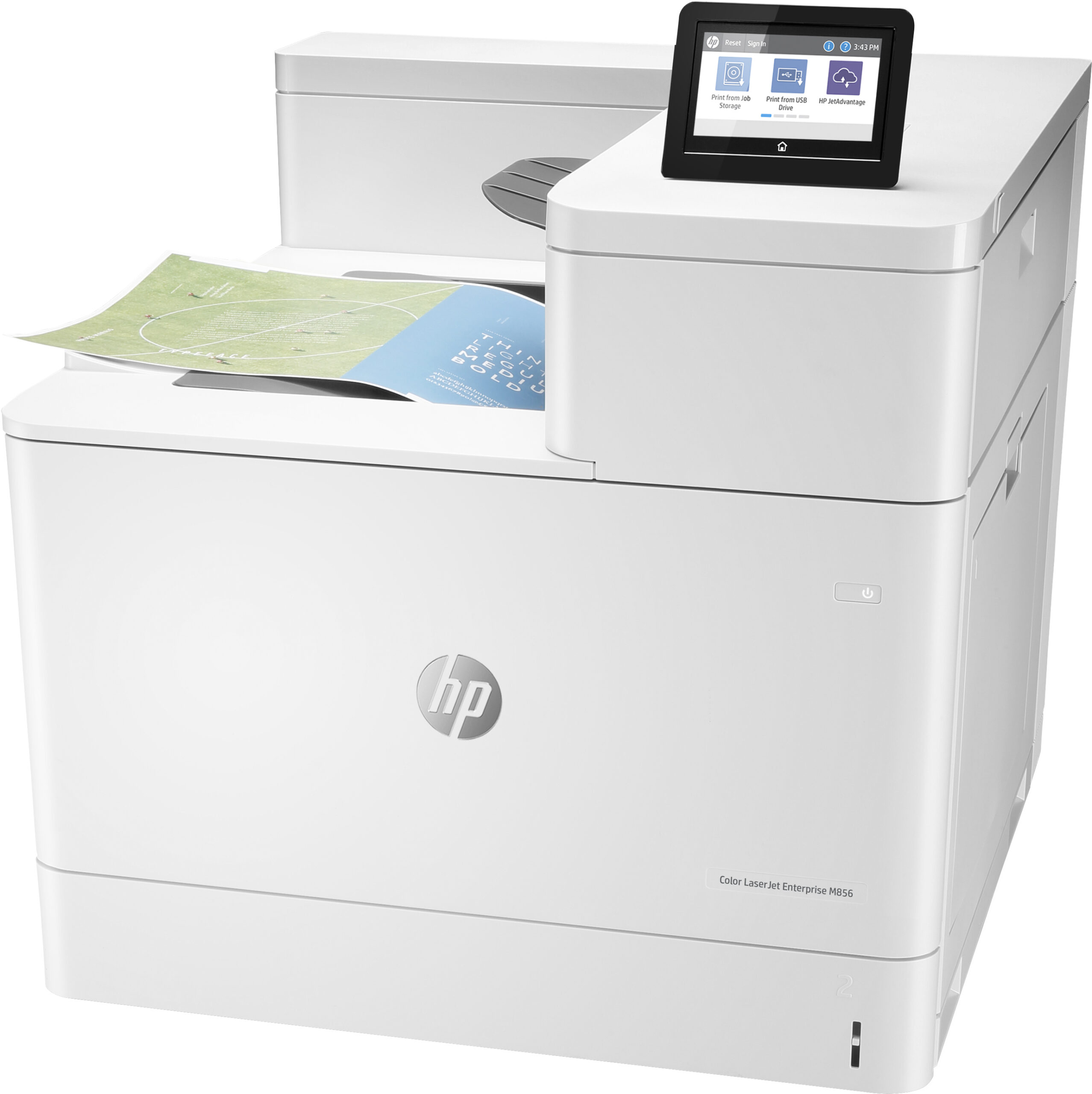 HP Color LaserJet Enterprise M856dn - Kolorowa drukarka laserowa A3 - obrazek 2