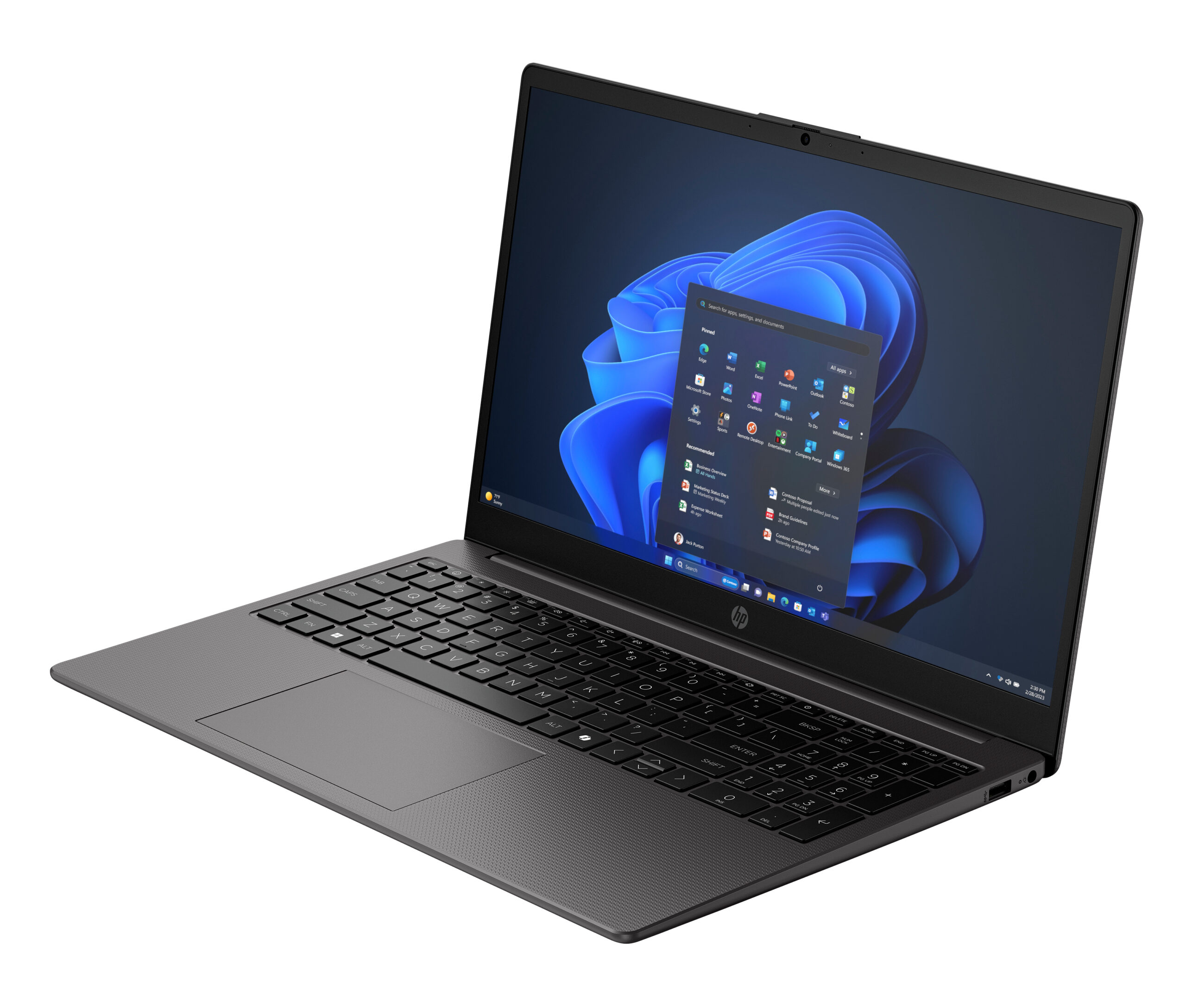 HP 255R 15.6 inch G10 Notebook PC AMD Ryzen™ 7 7735U Laptop 39,6 cm (15.6") Full HD 16 GB DDR5-SDRAM 512 GB SSD Wi-Fi 6 (802.11ax) Windows 11 Pro Czarny - obrazek 4