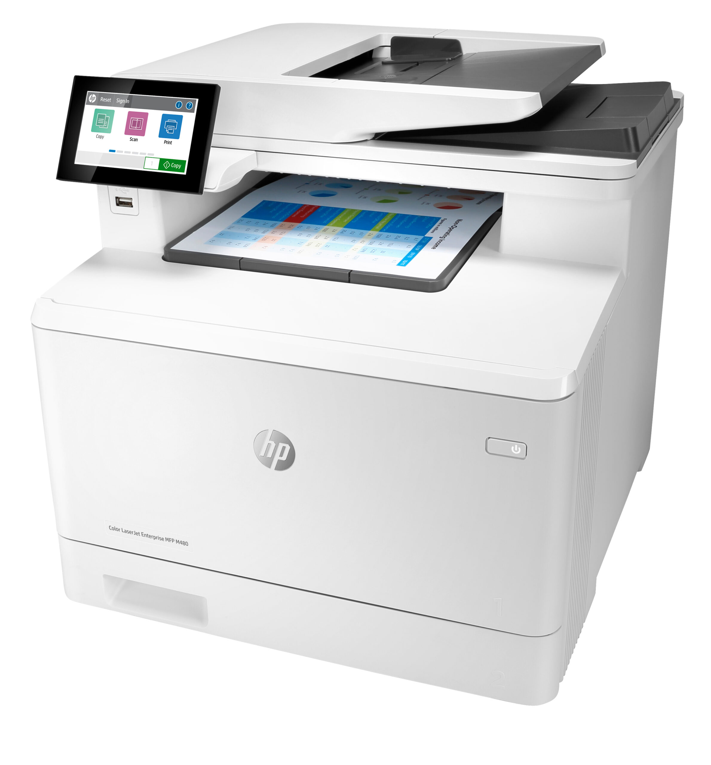 HP Color LaserJet Enterprise MFP M480f - Kolorowe Urządzenie Wielofunkcyjne - obrazek 2