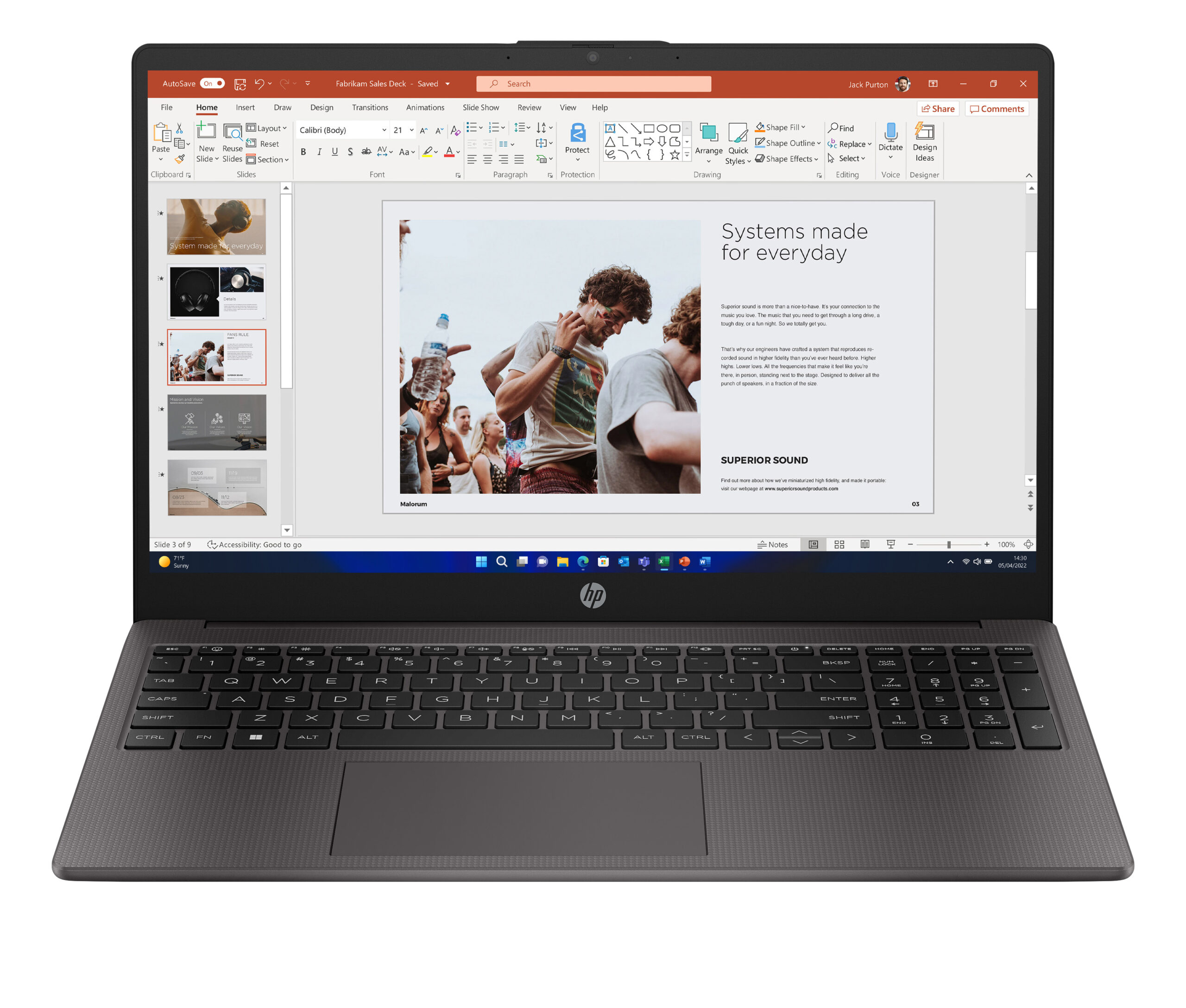 HP 255 G10 AMD Ryzen™ 5 7530U Laptop 39,6 cm (15.6") Full HD 16 GB DDR4-SDRAM 512 GB SSD Wi-Fi 6 (802.11ax) Windows 11 Home Czarny