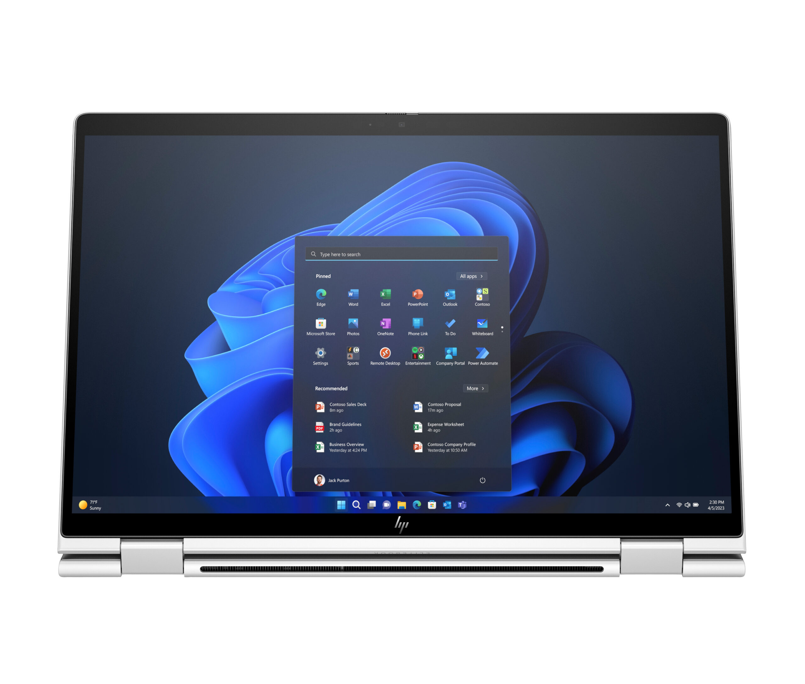HP Elite x360 G11 Intel Core Ultra 7 155H Hybryda (2w1) 35,6 cm (14") Ekran dotykowy WUXGA 16 GB LPDDR5x-SDRAM 512 GB SSD Wi-Fi 6E (802.11ax) Windows 11 Pro AI PC Srebrny