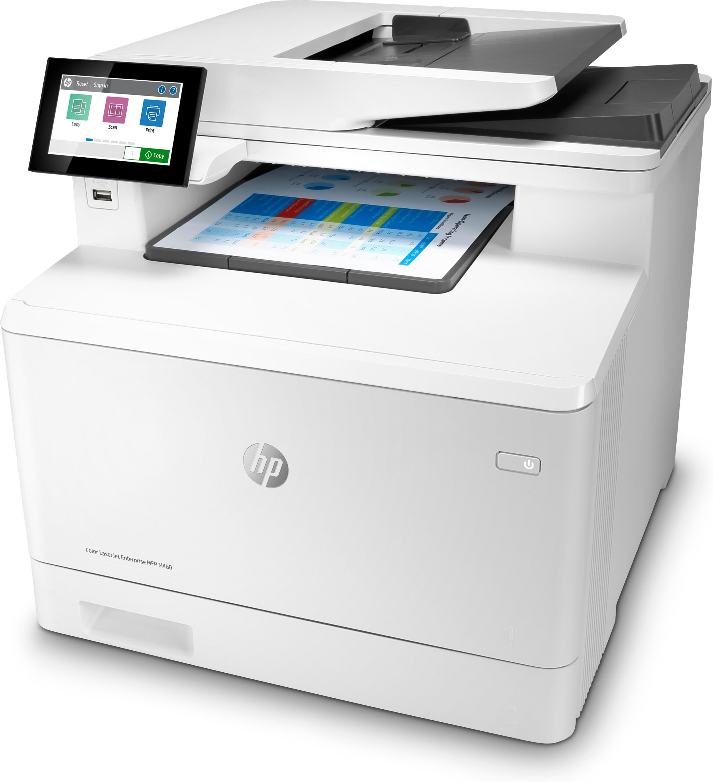 HP Color LaserJet Enterprise Urządzenie wielofunkcyjne M480f - obrazek 2