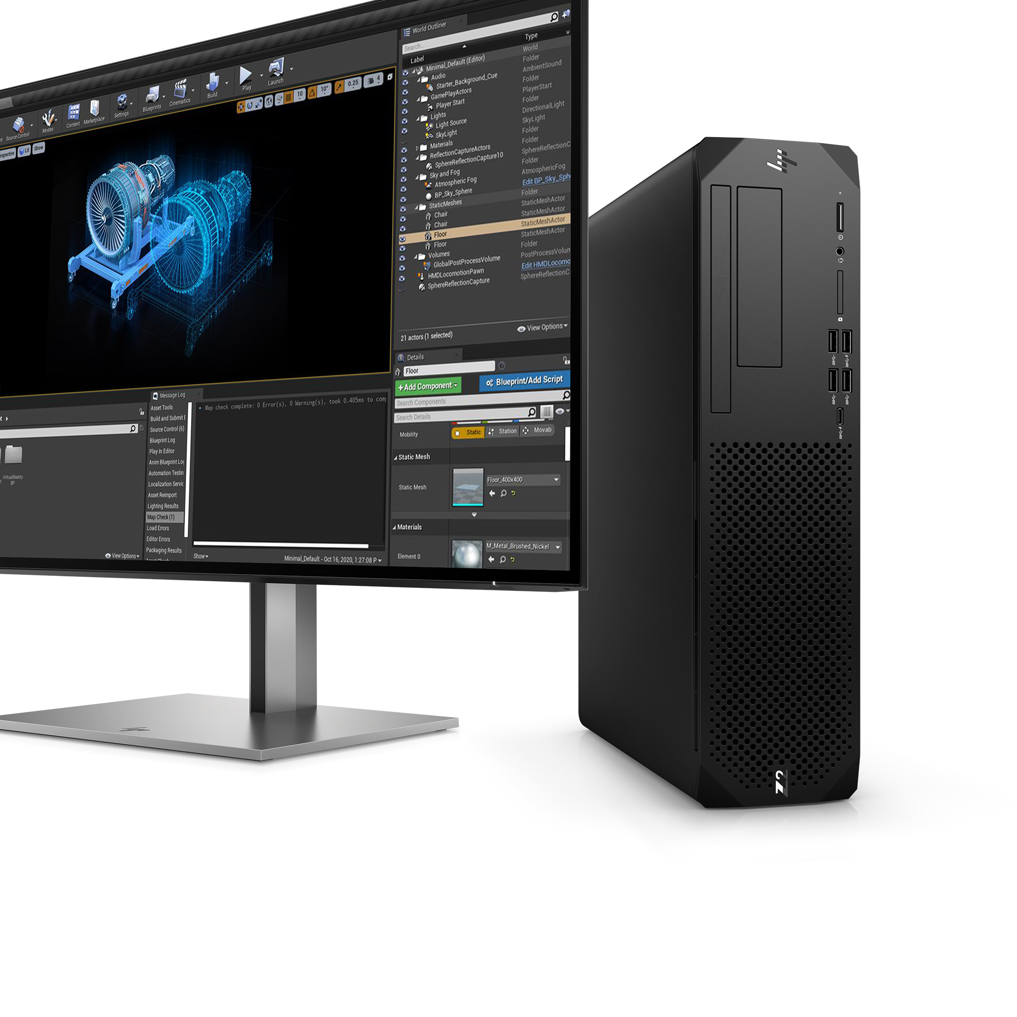HP Z2 G9 Intel® Core™ i7 i7-14700 32 GB DDR5-SDRAM 1 TB SSD NVIDIA T1000 Windows 11 Pro SFF Stanowisko AI Workstation Czarny - obrazek 5