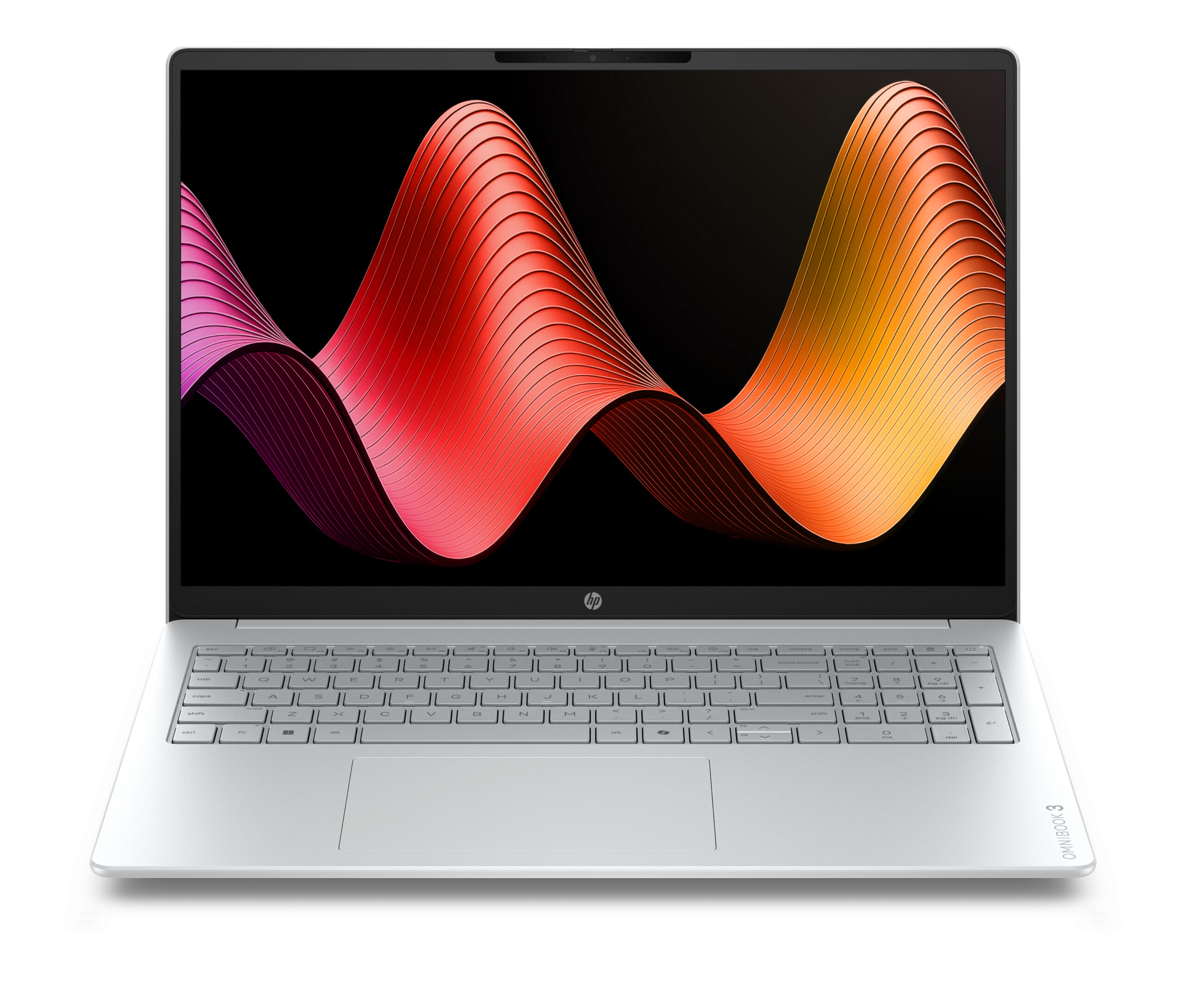 HP OmniBook 3 Laptop 16-by0040nwx AMD Ryzen™ 5 40 40,6 cm (16") 2K 8 GB LPDDR5-SDRAM 256 GB SSD Wi-Fi 6 (802.11ax) Free DOS Szary, Srebrny