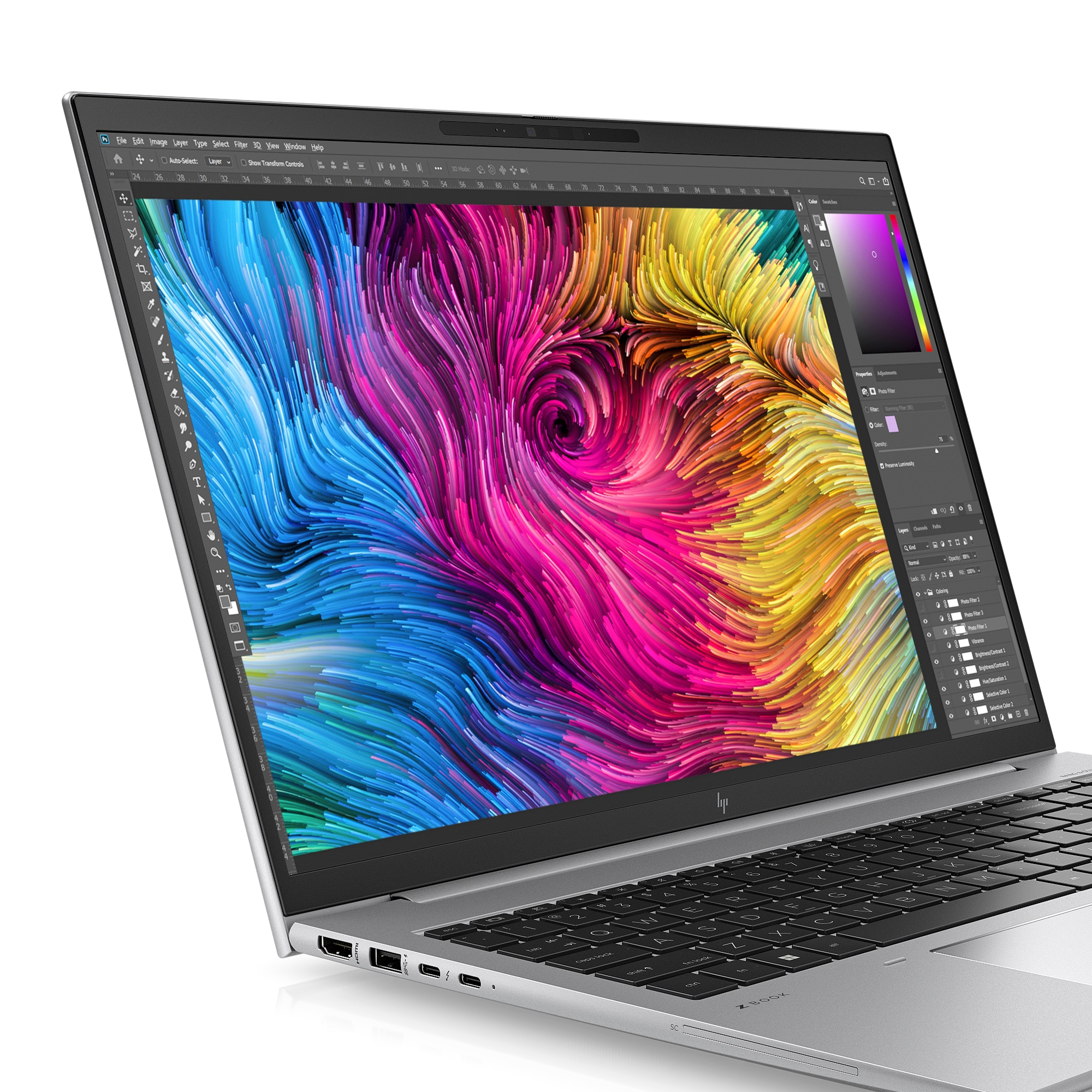 HP ZBook Firefly G10 Intel® Core™ i7 i7-1355U Mobilna stacja robocza 40,6 cm (16") Ekran dotykowy WUXGA 16 GB DDR5-SDRAM 1 TB SSD NVIDIA RTX A500 Wi-Fi 6E (802.11ax) Windows 11 Pro Srebrny - obrazek 4