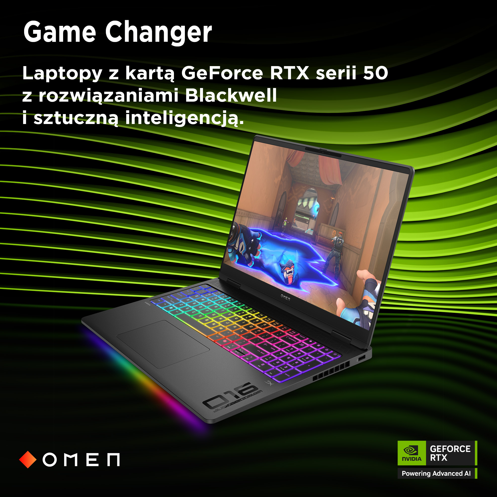 HP OMEN MAX 16-ah0999nw Intel Core Ultra 9 275HX Laptop 40,6 cm (16") WQXGA 32 GB DDR5-SDRAM 1 TB SSD NVIDIA GeForce RTX 5080 Wi-Fi 7 (802.11be) Windows 11 Home AI PC Czarny - obrazek 4