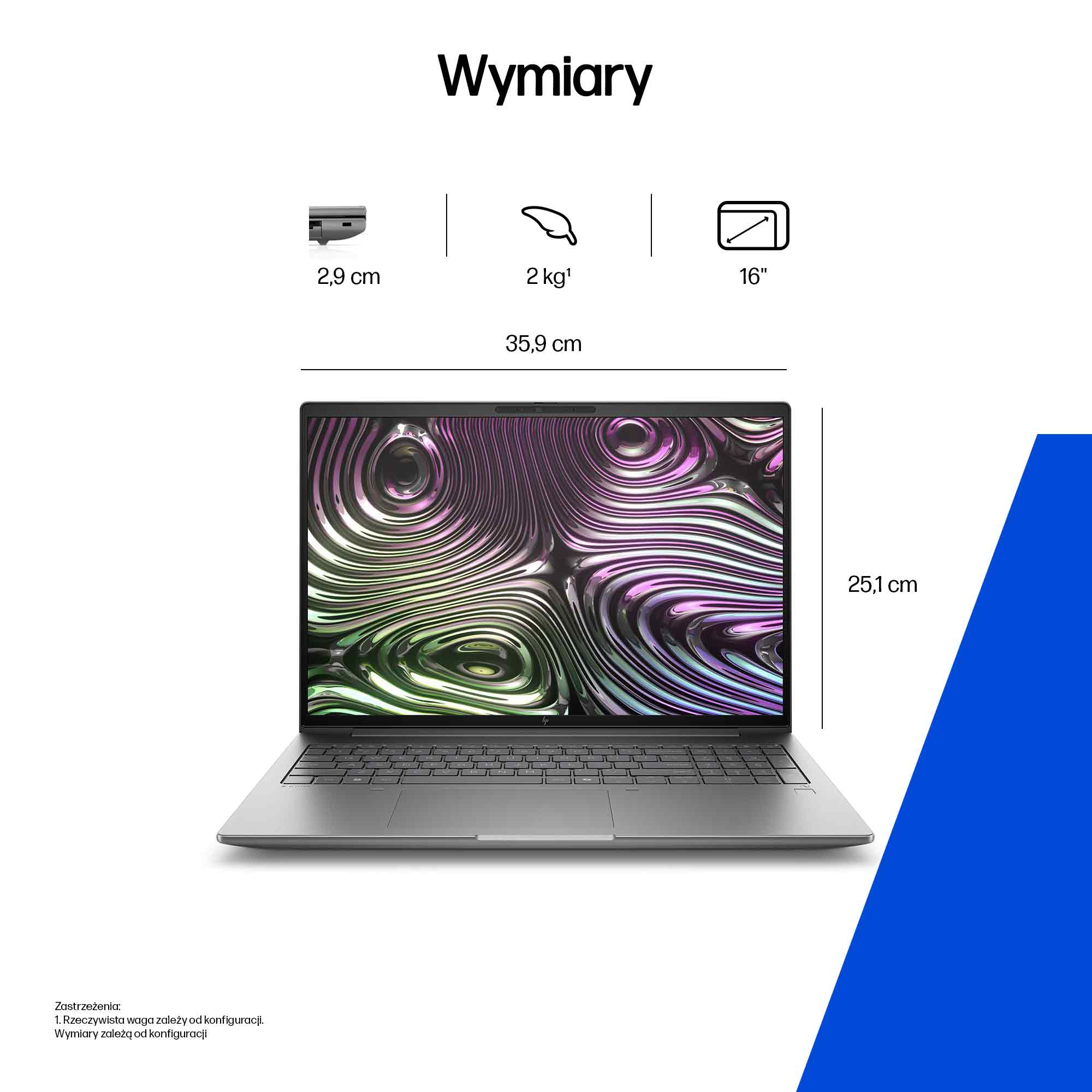 HP Zbook X G1i Intel Core Ultra 7 265HX Mobilna stacja robocza 40,6 cm (16") WUXGA 32 GB DDR5-SDRAM 1 TB SSD NVIDIA RTX PRO 2000 Blackwell Wi-Fi 7 (802.11be) Windows 11 Pro AI Workstation, AI PC Srebrny - obrazek 5