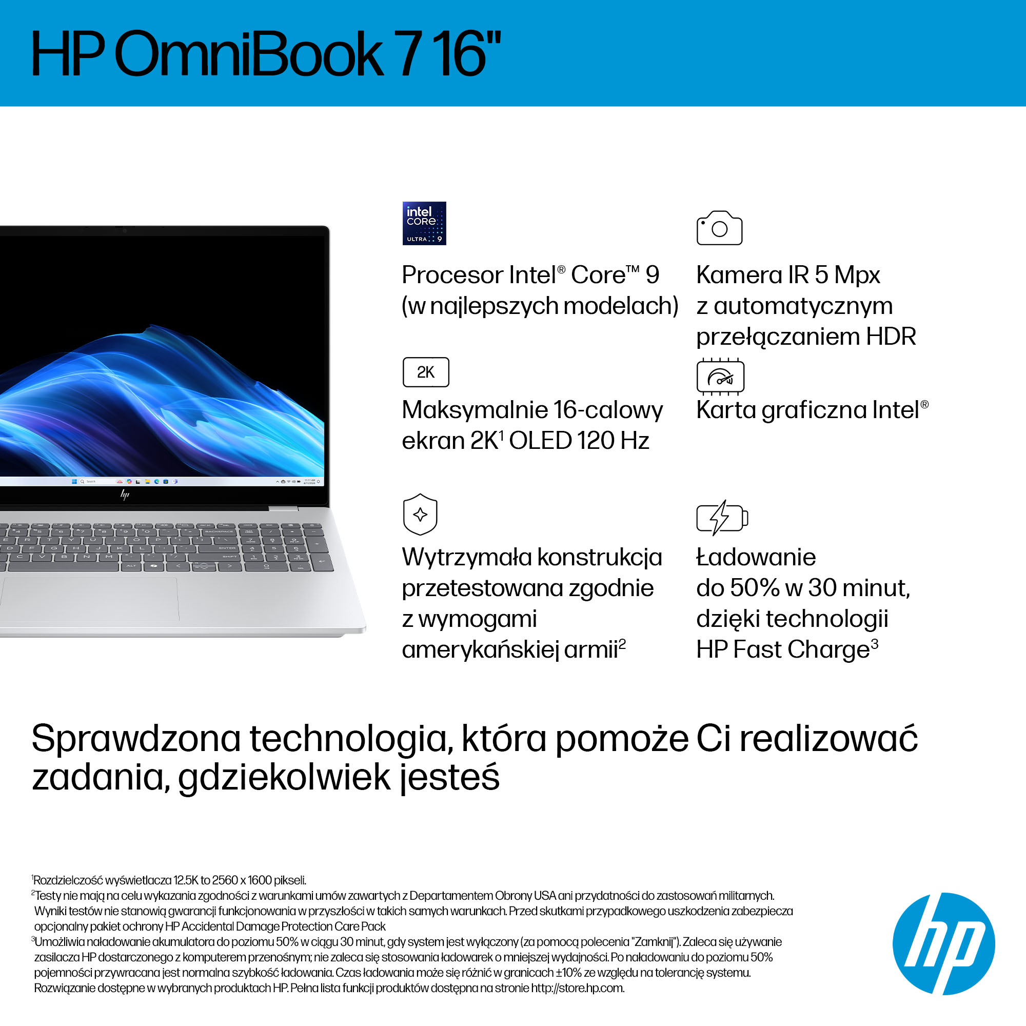 HP OmniBook 7 16-az0222nw - Wydajność AI i mobilność - obrazek 4
