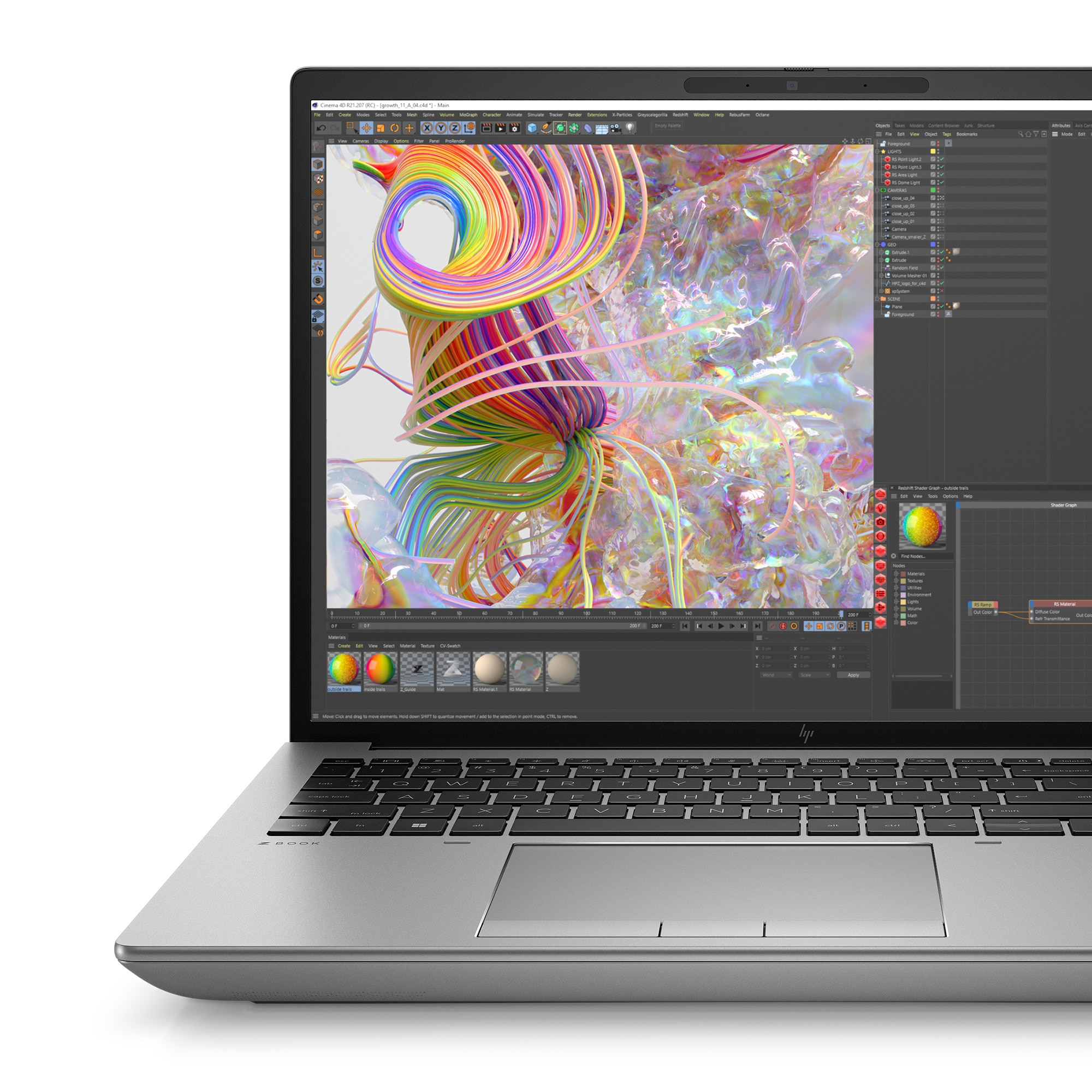 HP ZBook Fury G10 Intel® Core™ i7 i7-13850HX Mobilna stacja robocza 40,6 cm (16") WUXGA 32 GB DDR5-SDRAM 1 TB SSD NVIDIA RTX A2000 Wi-Fi 6E (802.11ax) Windows 11 Pro Szary - obrazek 4