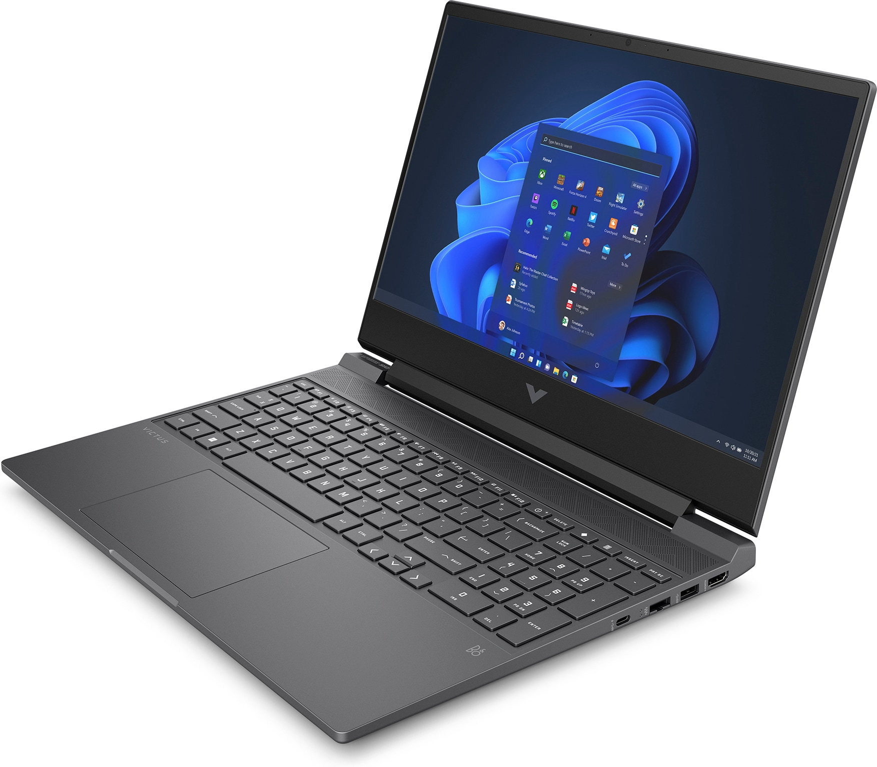 HP Victus Gaming Victus 15-fb0029nw AMD Ryzen™ 5 5600H Laptop 39,6 cm (15.6") Full HD 16 GB DDR4-SDRAM 512 GB SSD NVIDIA GeForce RTX 3050 Wi-Fi 6 (802.11ax) Windows 11 Home Czarny - obrazek 5