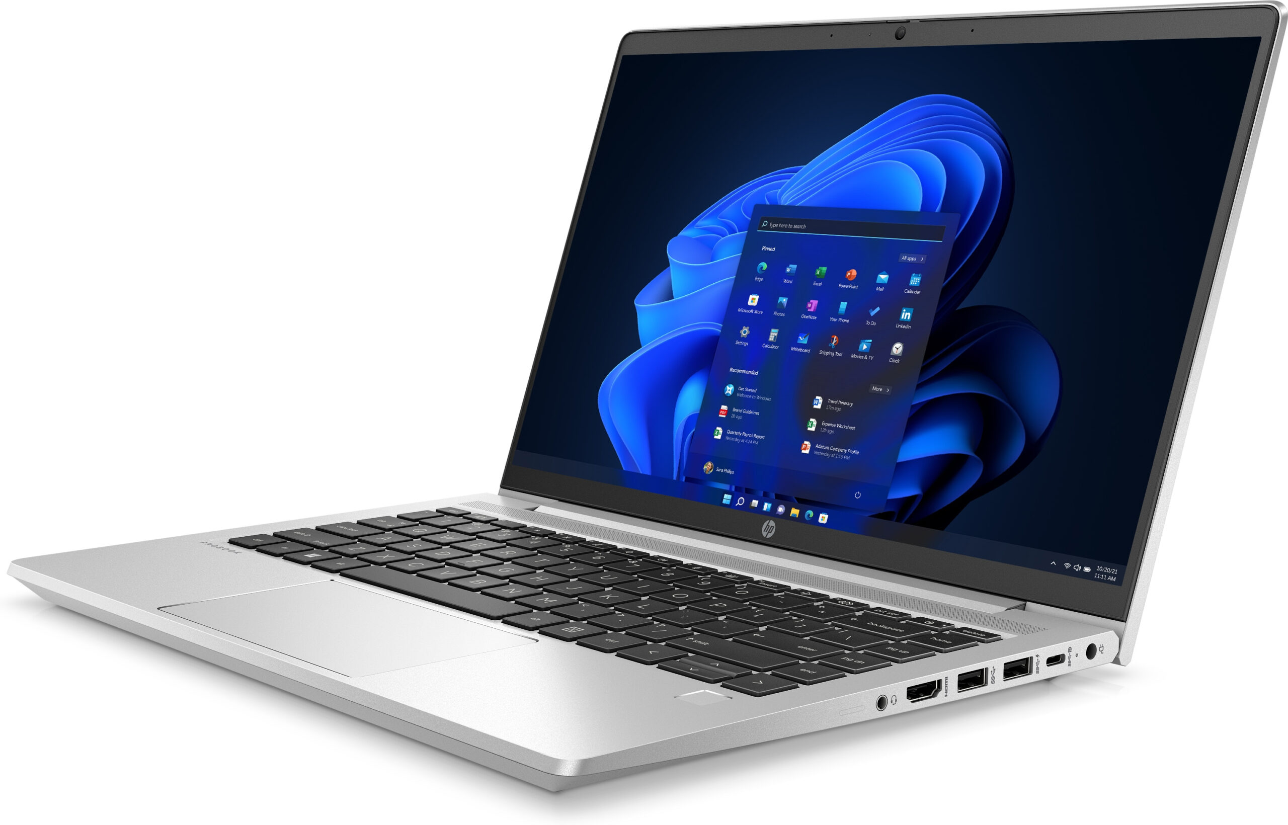 HP ProBook 445 G9 AMD Ryzen™ 5 5625U Laptop 35,6 cm (14") Full HD 16 GB DDR4-SDRAM 256 GB SSD Wi-Fi 6 (802.11ax) Windows 11 Pro Srebrny - obrazek 2