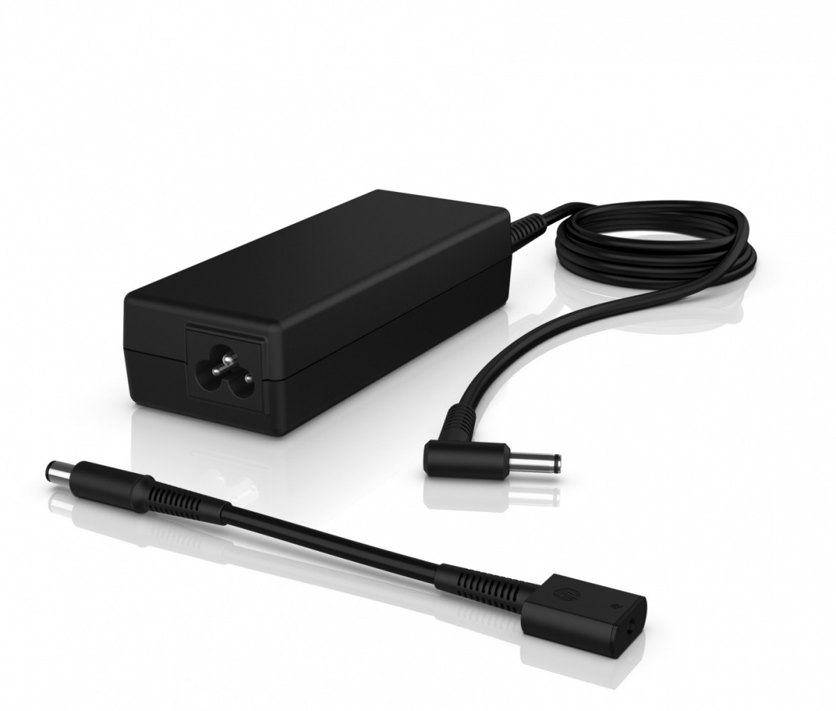 HP 90W Smart AC Adapter (4.5mm) **New Retail** w/ Dongle + Power Cord