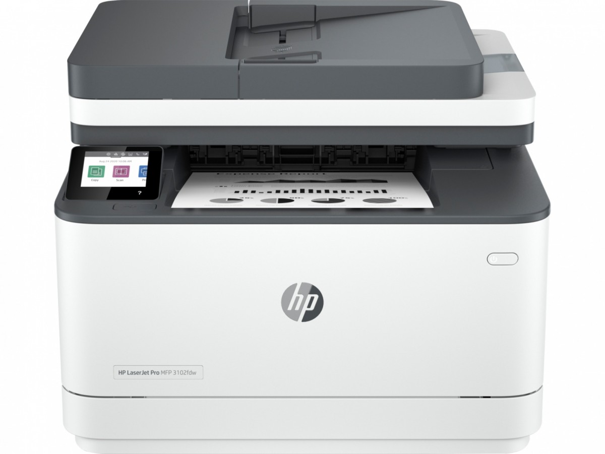 HP Laserjet Pro Mfp 3102Fdw Printer, Black And White, Printer For Small Medium Business, Print, Copy, Scan, Fax, Wireless Print From
