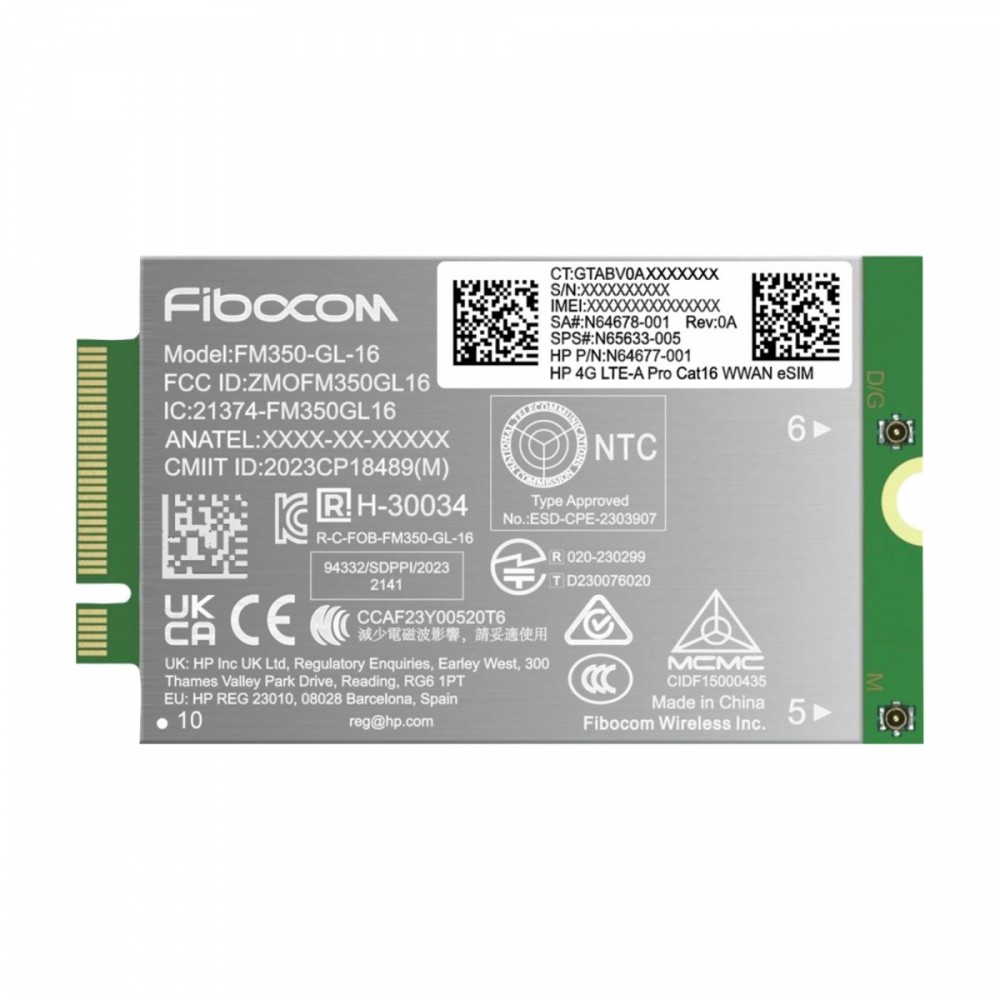 HP 4G LTE-Advanced Pro WWAN AM5R3AA - Karta Sieciowa