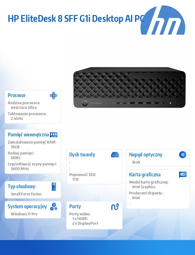 HP EliteDesk 8 SFF G1i AI - Intel Core Ultra 7 265 - obrazek 4