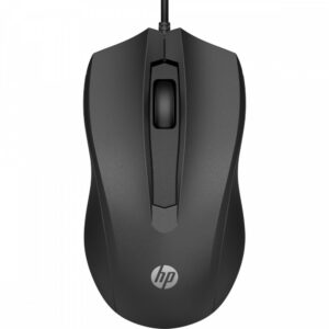 HP Wired Mouse 100 EURO Wired Mouse 100,  Ambidextrous, Optical, USB Type-A, 1600 DPI, Black