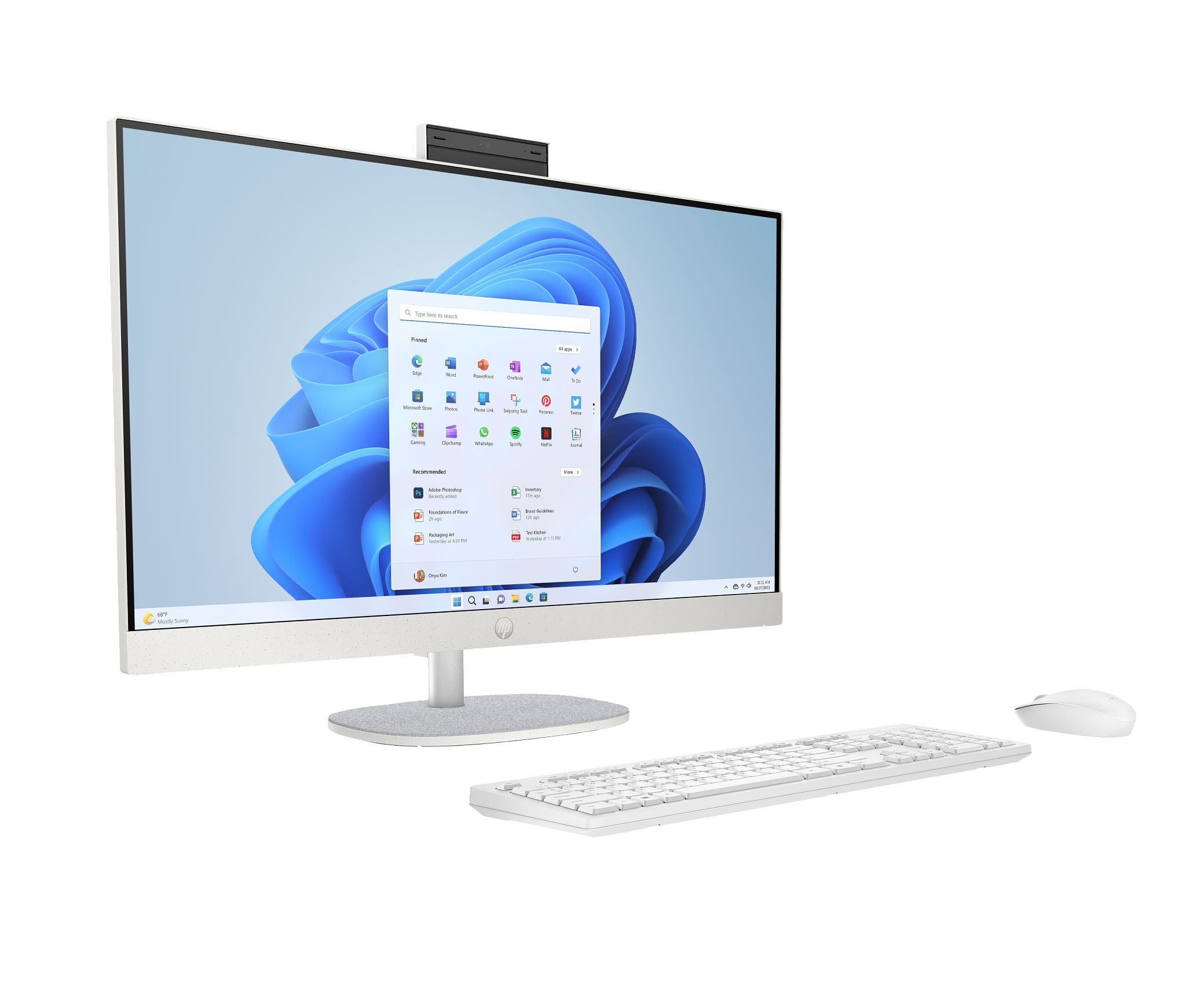HP 27-cr0232nw AIO Ryzen 5 7520U 27.0"FHD IPS AG - obrazek 2