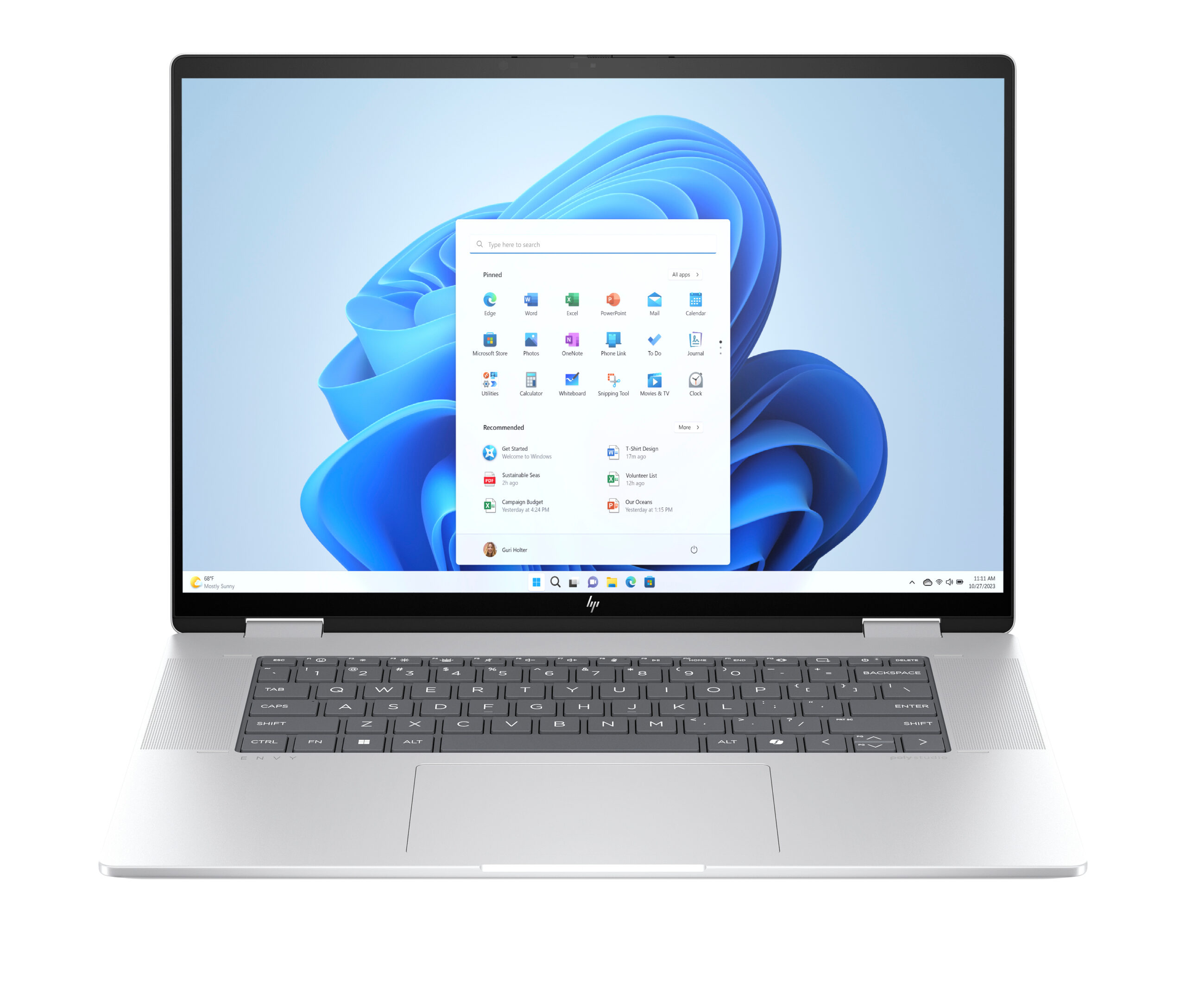 HP ENVY x360 16-ac0048nw Intel Core Ultra 5 125U Hybryda (2w1) 40,6 cm (16") Ekran dotykowy 2K 16 GB LPDDR5-SDRAM 512 GB SSD Wi-Fi 7 (802.11be) Windows 11 Home AI PC Srebrny - obrazek 2