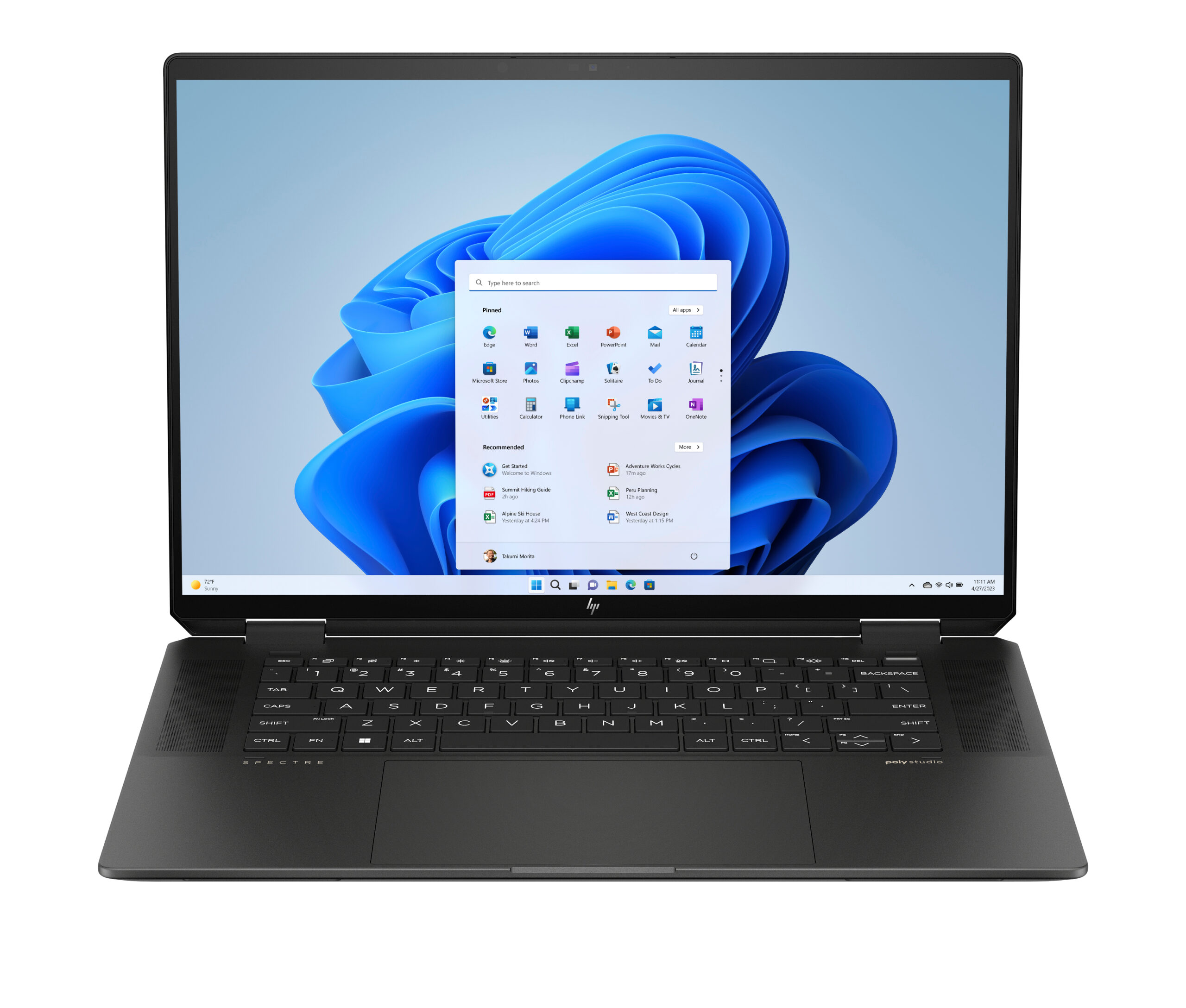 HP Spectre x360 Touch 2.8K (2880 × 1800) UWVA OLED 48-120Hz AG GorillaG SDR 400n HDR 500n U7-155H 16GB 1TB RTX 4050 6G W11P 2/2/0