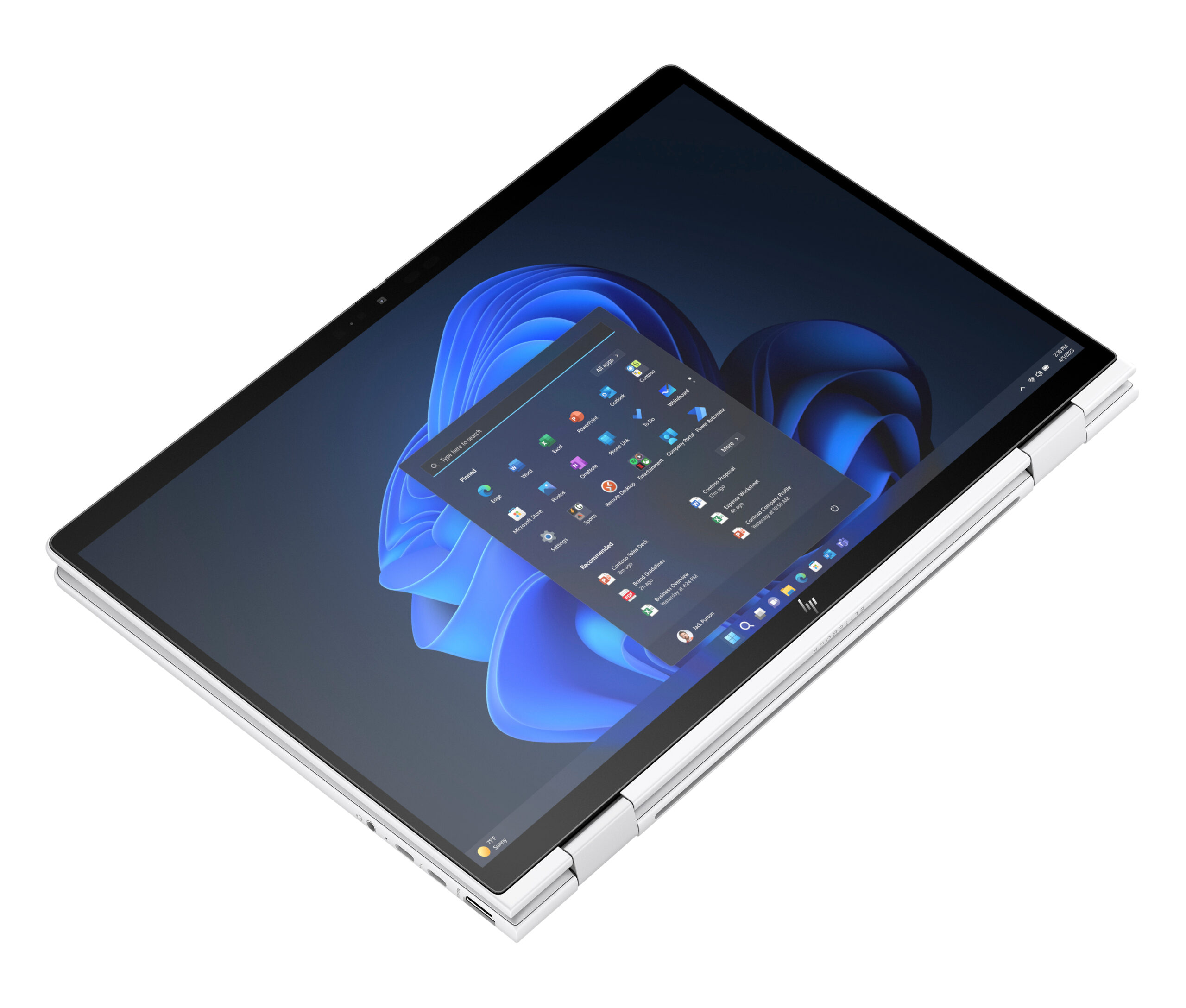 HP Elite x360 1040 G11 Intel Core Ultra 7 155H Hybryda (2w1) 35,6 cm (14") Ekran dotykowy WUXGA 16 GB LPDDR5x-SDRAM 512 GB SSD Wi-Fi 6E (802.11ax) Windows 11 Pro AI PC Srebrny - obrazek 5