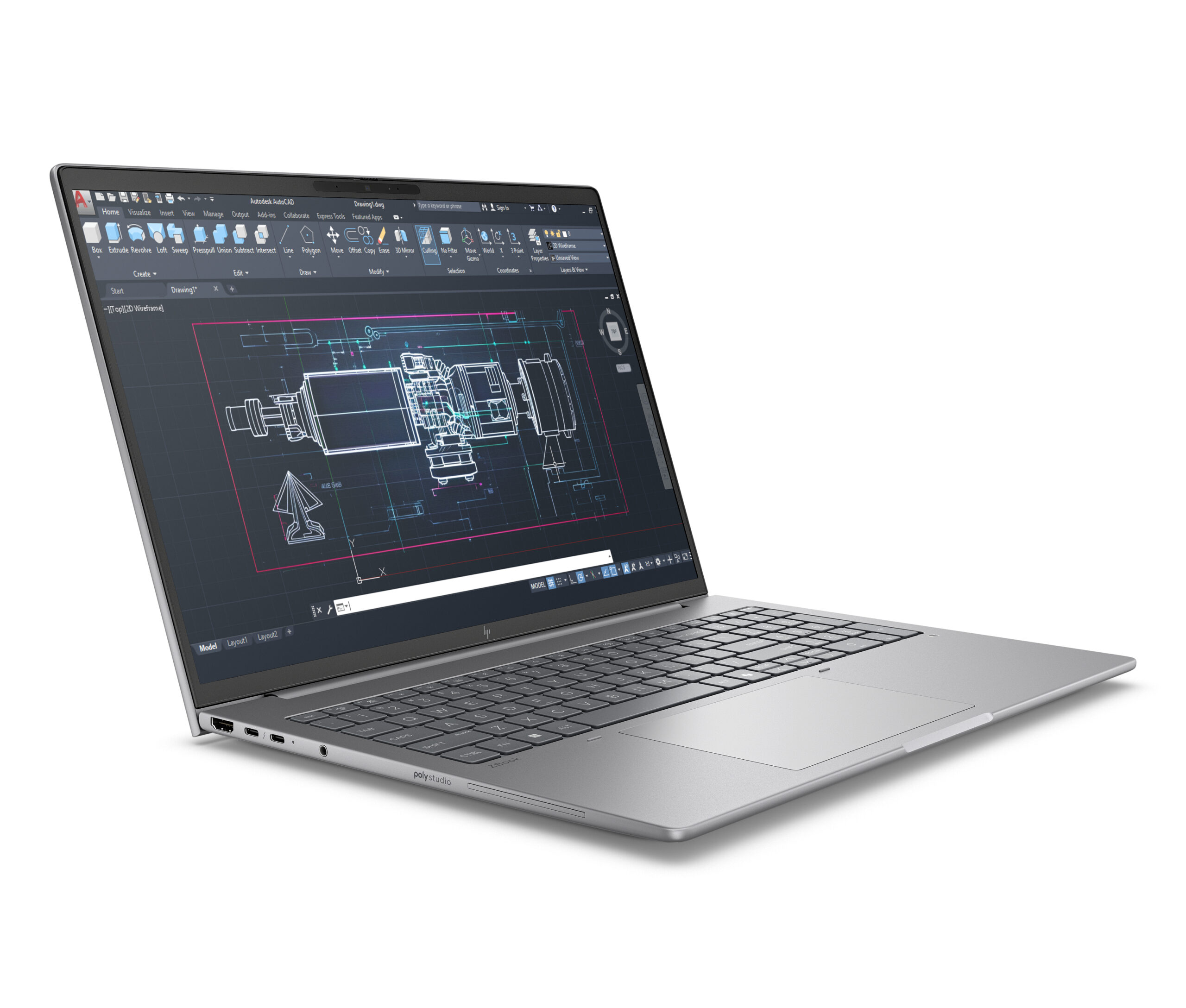 HP ZBook 8 G1i Intel Core Ultra 7 265H Mobilna stacja robocza 40,6 cm (16") WQXGA 32 GB DDR5-SDRAM 1 TB SSD NVIDIA RTX 500 Ada Wi-Fi 7 (802.11be) Windows 11 Pro AI Workstation, AI PC Srebrny - obrazek 2