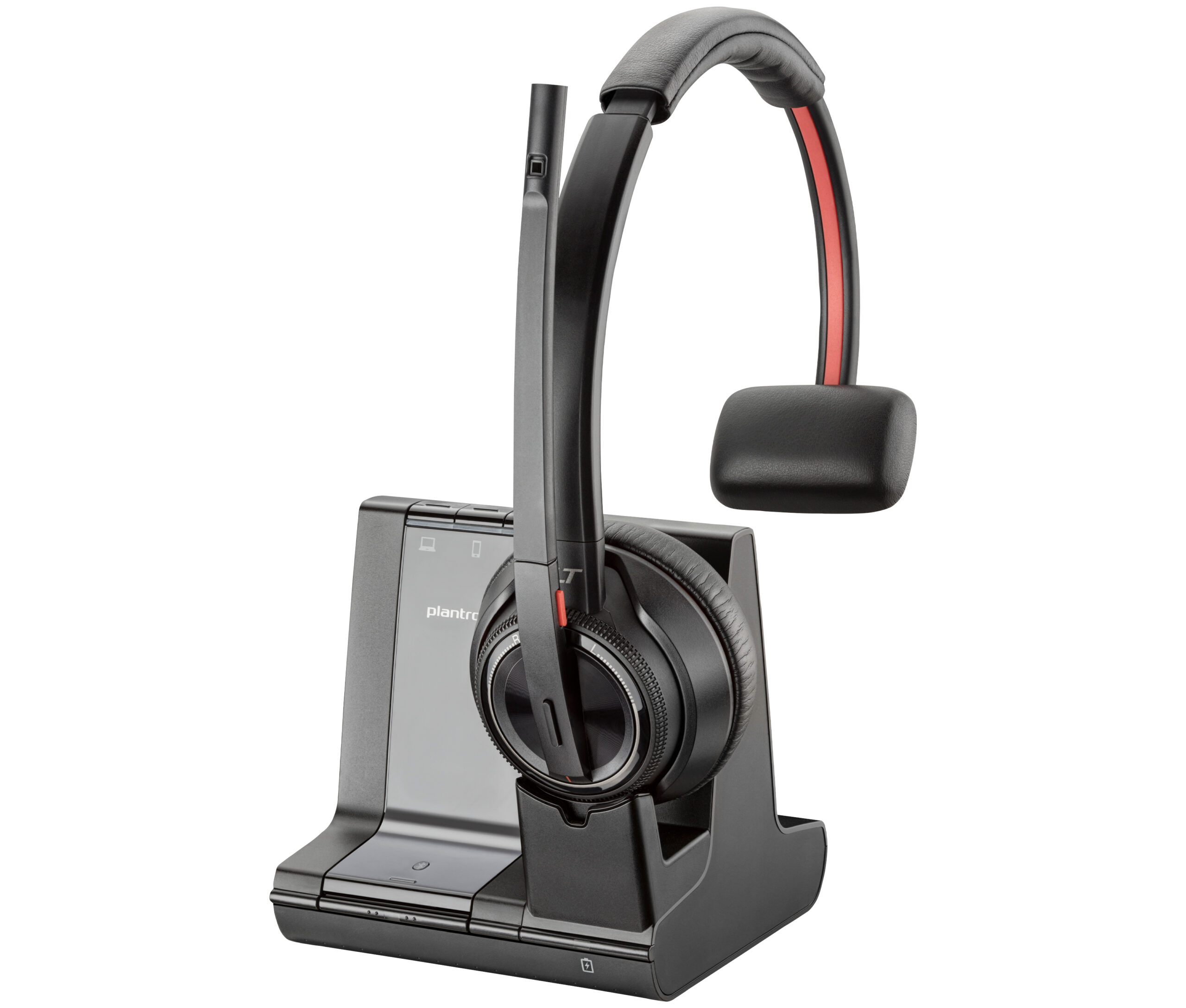 HP Savi 8210 Headset Wireless Head-Band Office/Call Center Bluetooth Black - obrazek 2