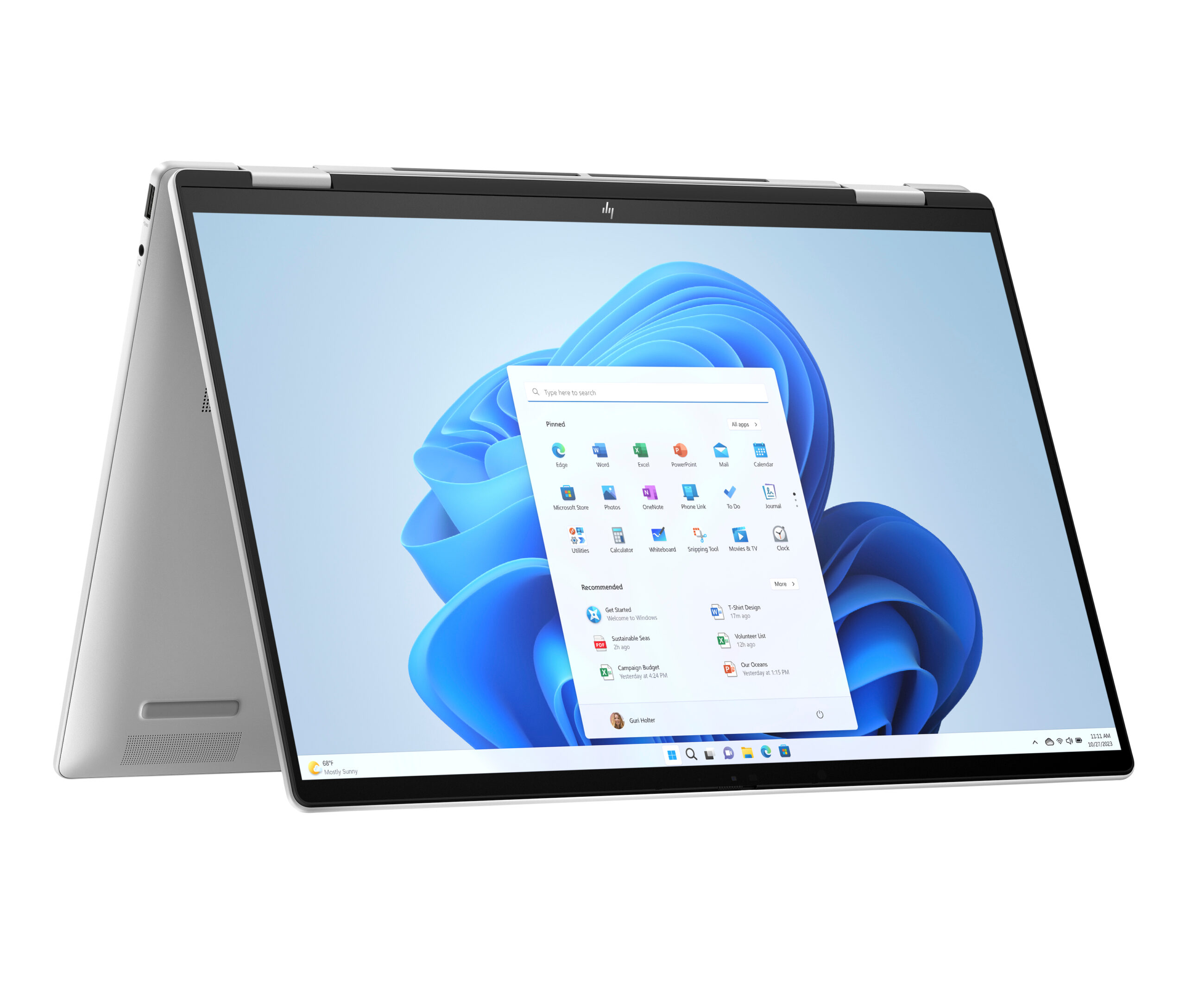 HP ENVY x360 16-ac0048nw Intel Core Ultra 5 125U Hybryda (2w1) 40,6 cm (16") Ekran dotykowy 2K 16 GB LPDDR5-SDRAM 512 GB SSD Wi-Fi 7 (802.11be) Windows 11 Home AI PC Srebrny