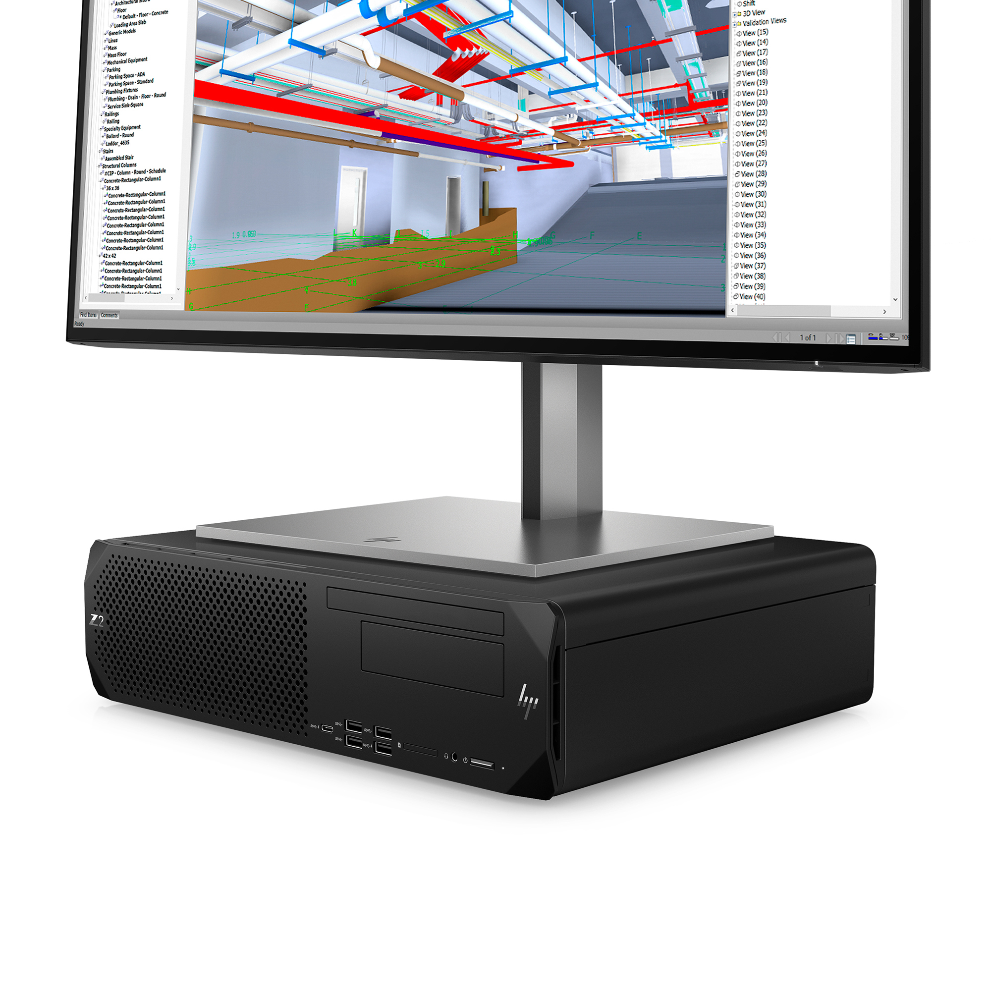 HP Z2 G9 Intel® Core™ i7 i7-14700 32 GB DDR5-SDRAM 1 TB SSD NVIDIA T1000 Windows 11 Pro SFF Stanowisko AI Workstation Czarny - obrazek 4