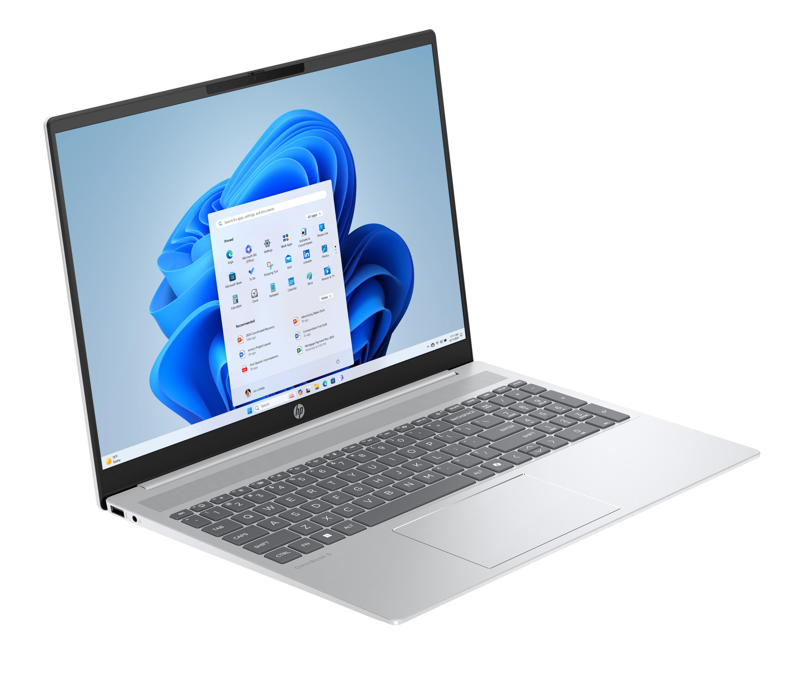 HP OmniBook 5 - Ultra 7 255U | 16"-2K | 24GB | 512GB | noOS | Srebrny - obrazek 2