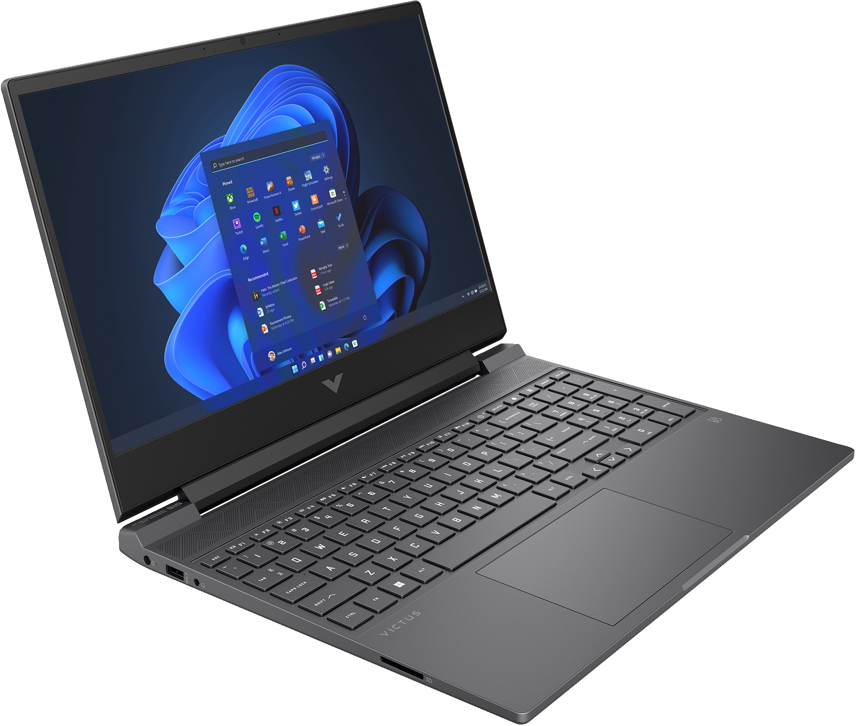 HP Victus Gaming Victus 15-fb0029nw AMD Ryzen™ 5 5600H Laptop 39,6 cm (15.6") Full HD 16 GB DDR4-SDRAM 512 GB SSD NVIDIA GeForce RTX 3050 Wi-Fi 6 (802.11ax) Windows 11 Home Czarny - obrazek 2