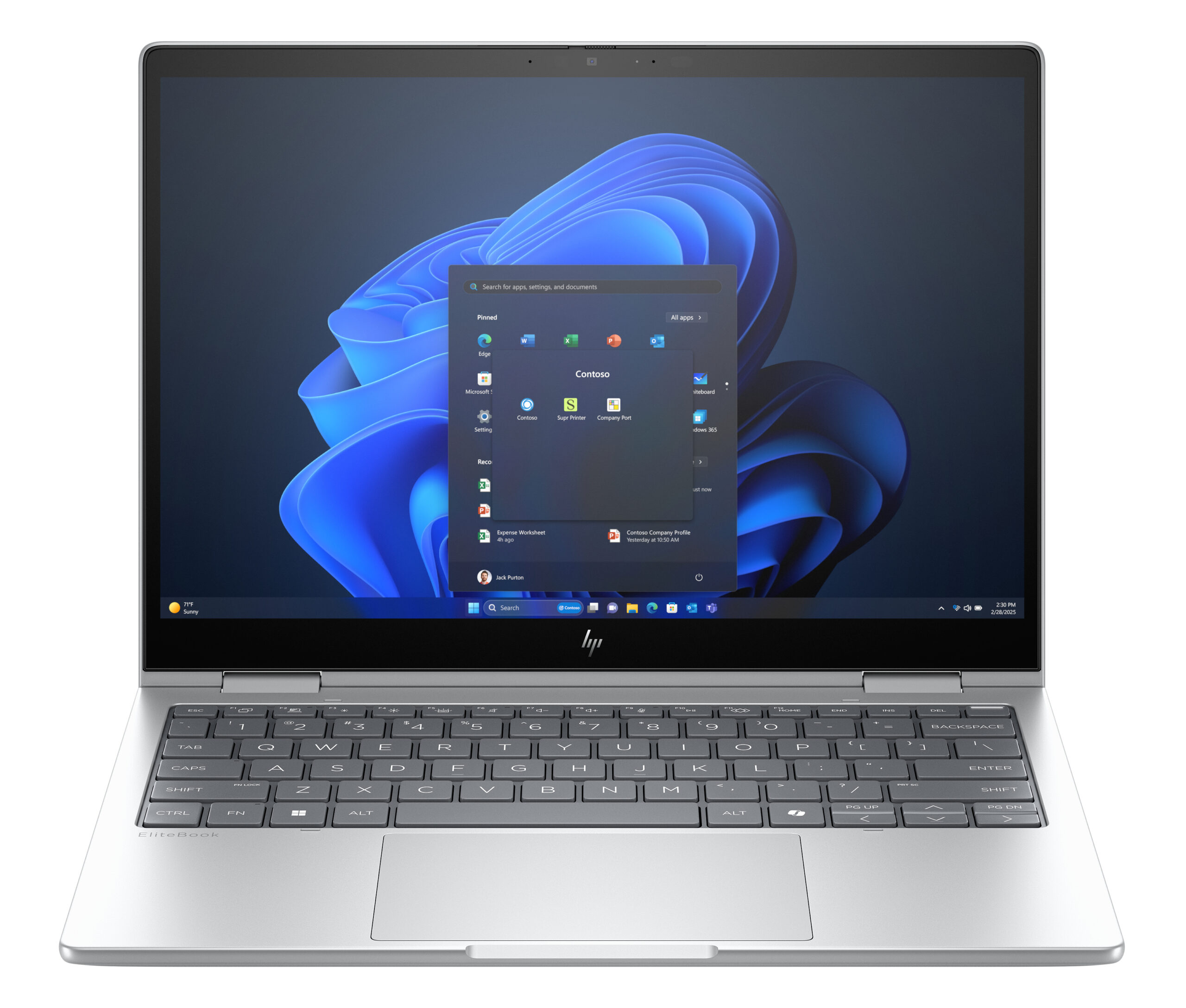 HP EliteBook 8 Flip G1i AI PC Intel Core Ultra 5 225U Hybryda (2w1) 33,8 cm (13.3") Ekran dotykowy WUXGA 32 GB LPDDR5x-SDRAM 1 TB SSD Wi-Fi 6E (802.11ax) Windows 11 Pro Srebrny - obrazek 2