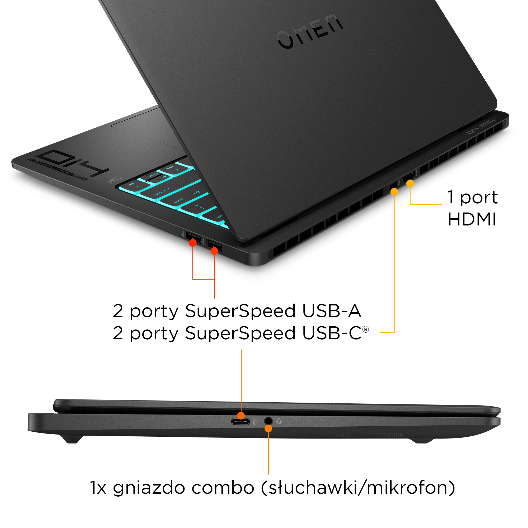 HP Omen Transcend 14 C1LS0EA - Wysoka wydajność mobilna - obrazek 5