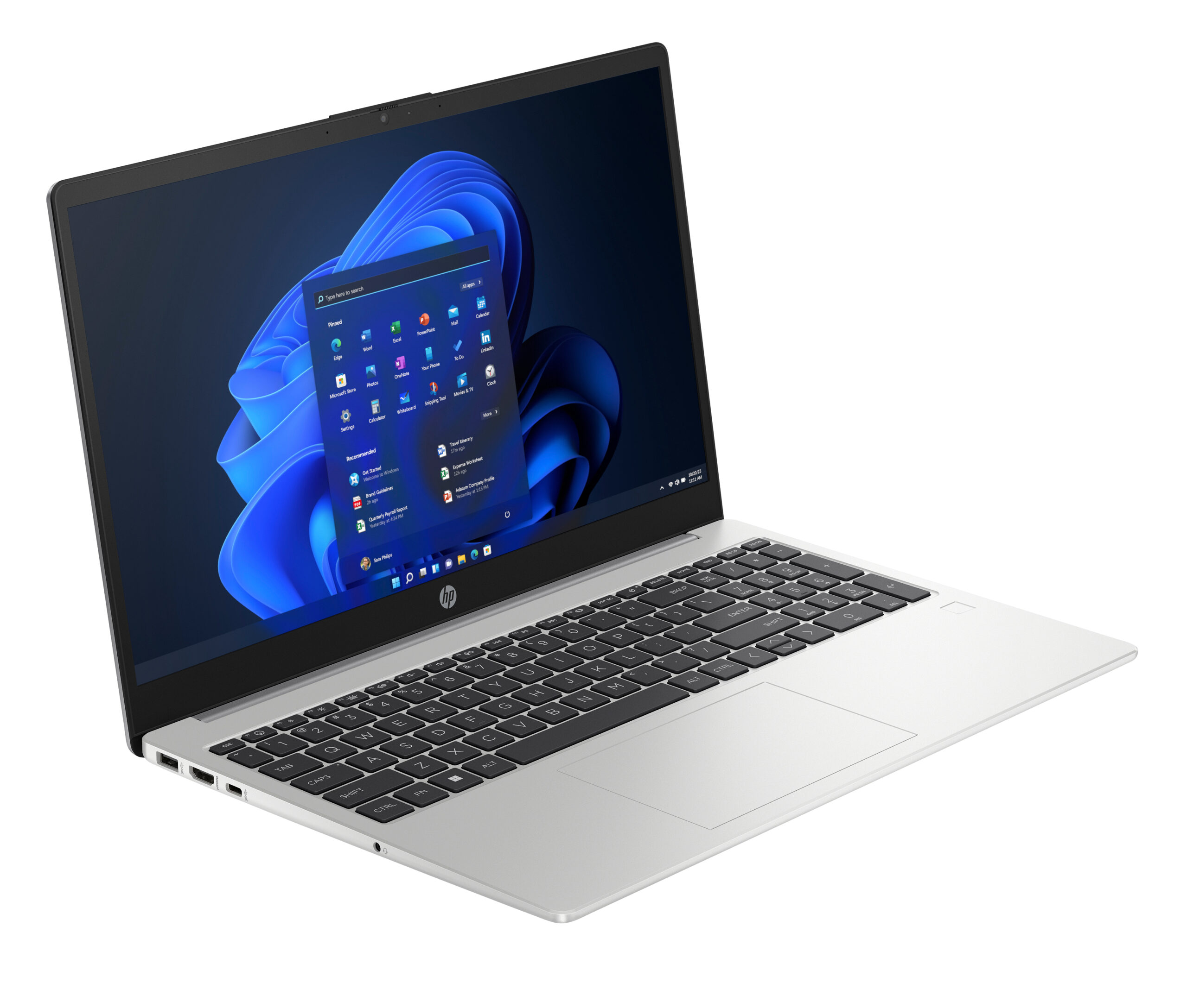 HP 250 G10 Intel® Core™ i5 i5-1334U Laptop 39,6 cm (15.6") Full HD 16 GB DDR4-SDRAM 512 GB SSD Wi-Fi 6 (802.11ax) Free DOS Srebrny - obrazek 2