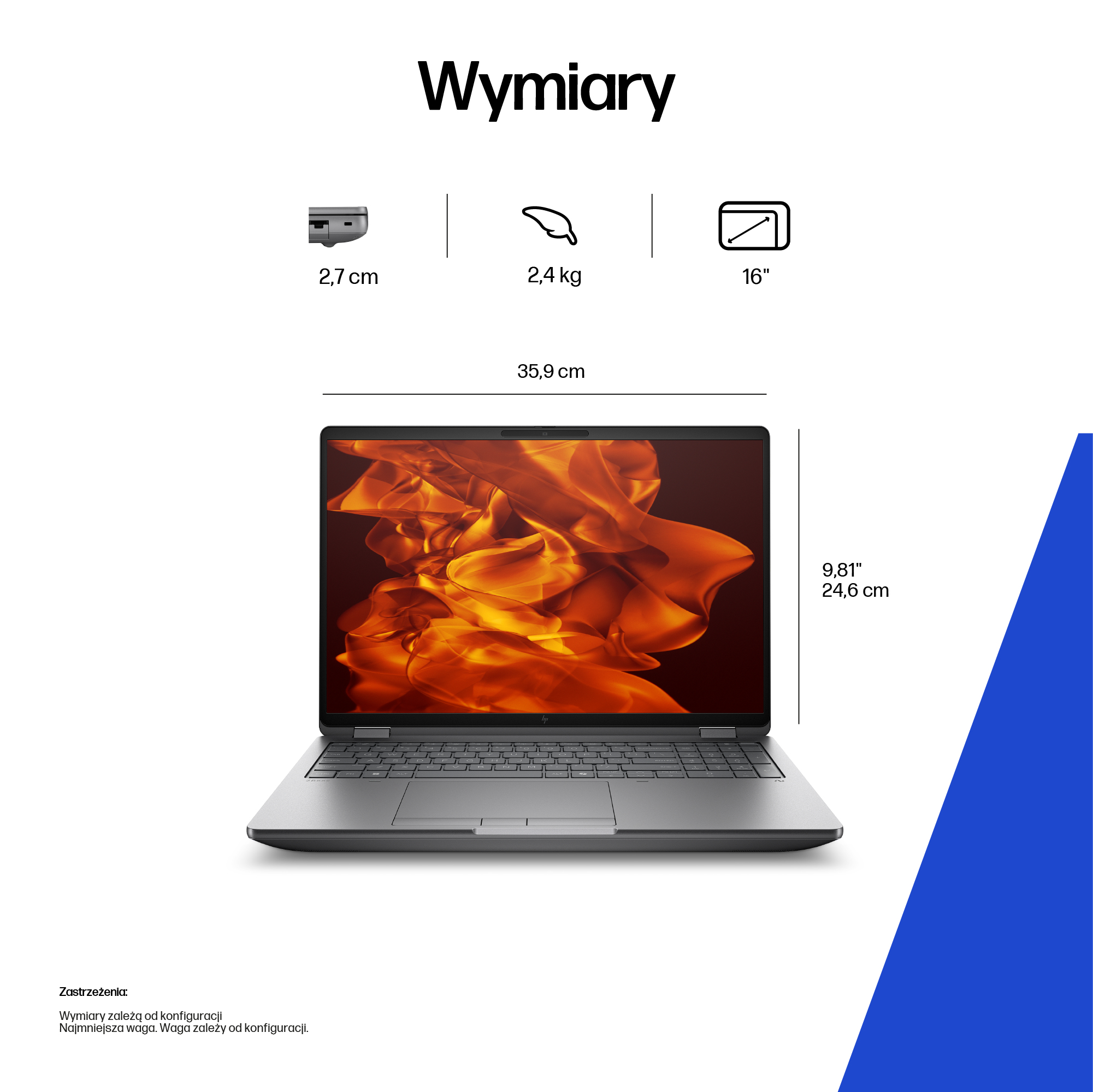 HP ZBook Fury G1i Intel Core Ultra 7 255HX Mobilna stacja robocza 40,6 cm (16") WUXGA 32 GB DDR5-SDRAM 1 TB SSD NVIDIA RTX PRO 3000 Blackwell Wi-Fi 7 (802.11be) Windows 11 Pro AI Workstation, AI PC Srebrny - obrazek 5