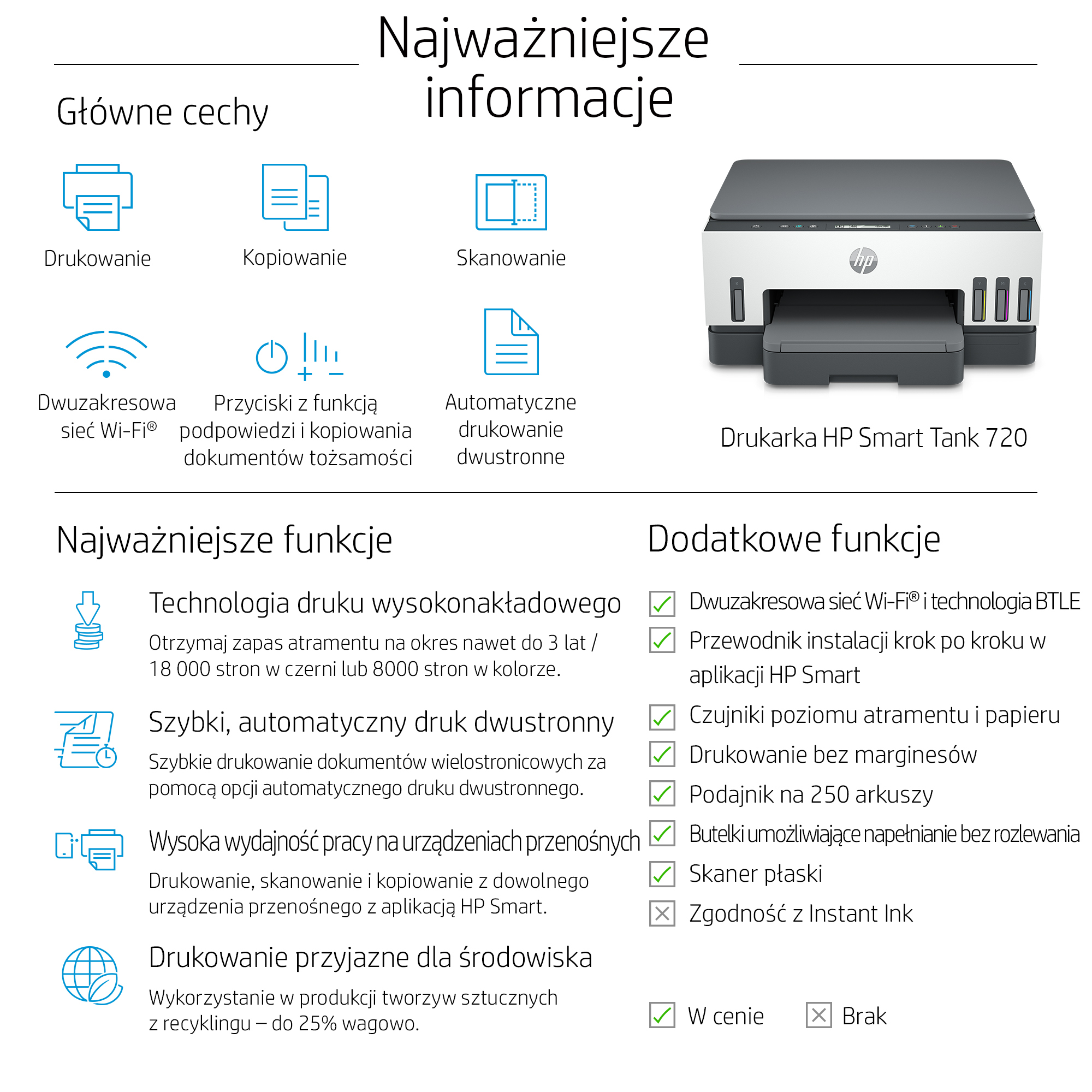 HP Smart Tank 720 All-in-One (6UU46A) - obrazek 5