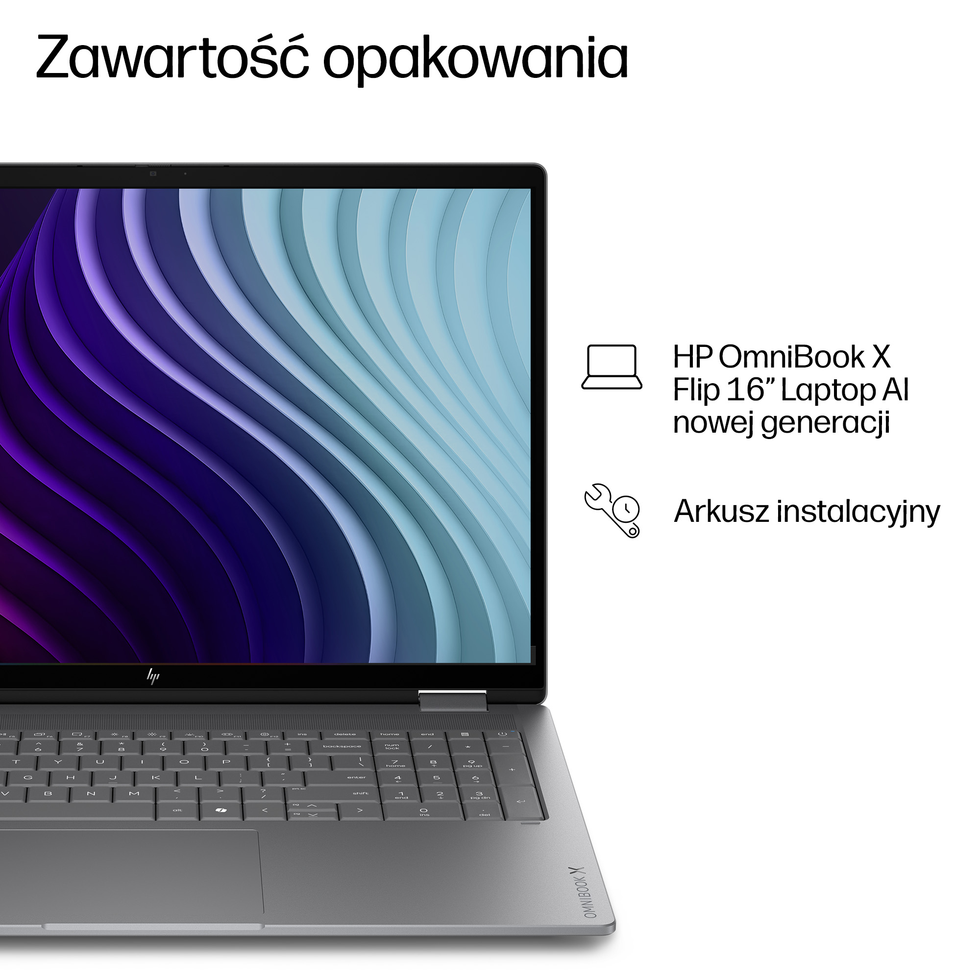 HP OmniBook X Flip 2-in-1 Laptop Next Gen AI 16-cc0004nwx Copilot+ PC AMD Ryzen AI 7 445 40,6 cm (16") Ekran dotykowy 3K 24 GB LPDDR5x-SDRAM 512 GB SSD Wi-Fi 7 (802.11be) Windows 11 Home Srebrny - obrazek 5